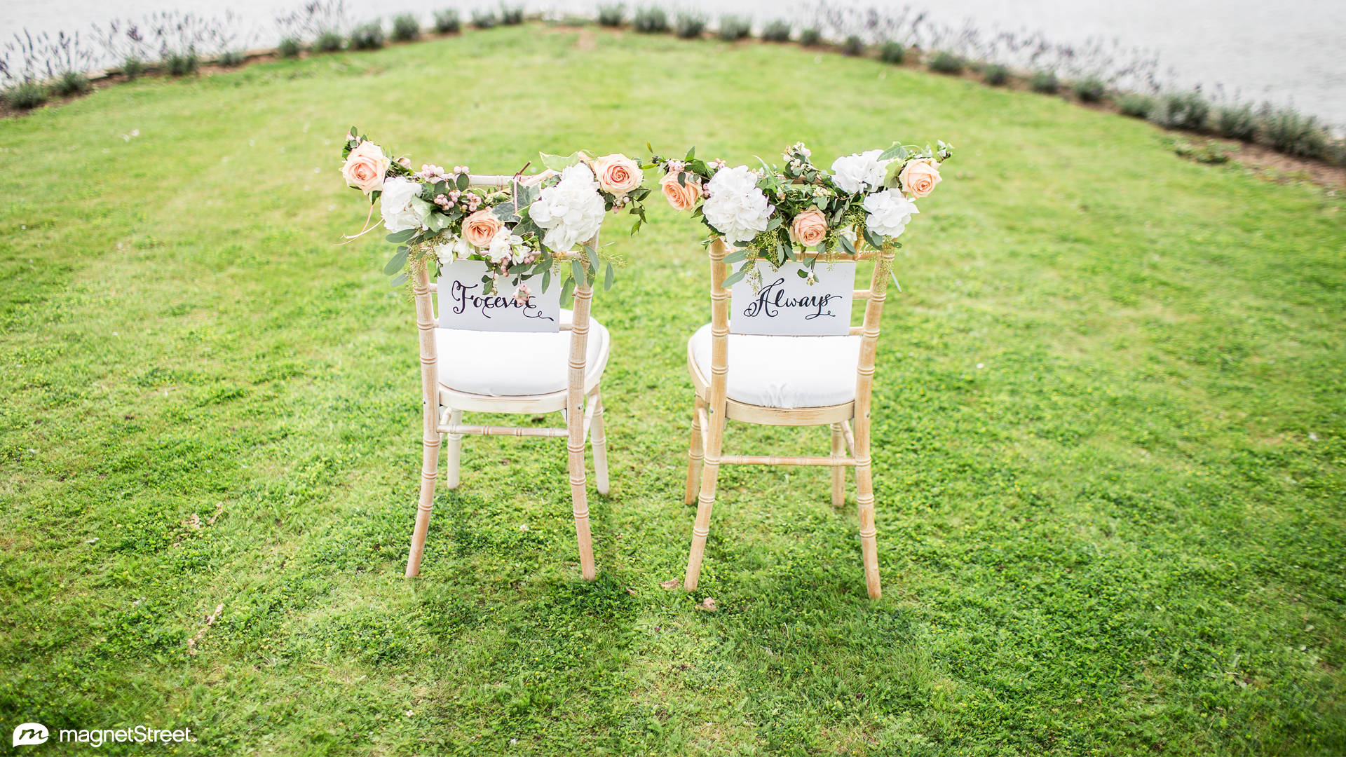 Forever-always Wedding Chairs Background