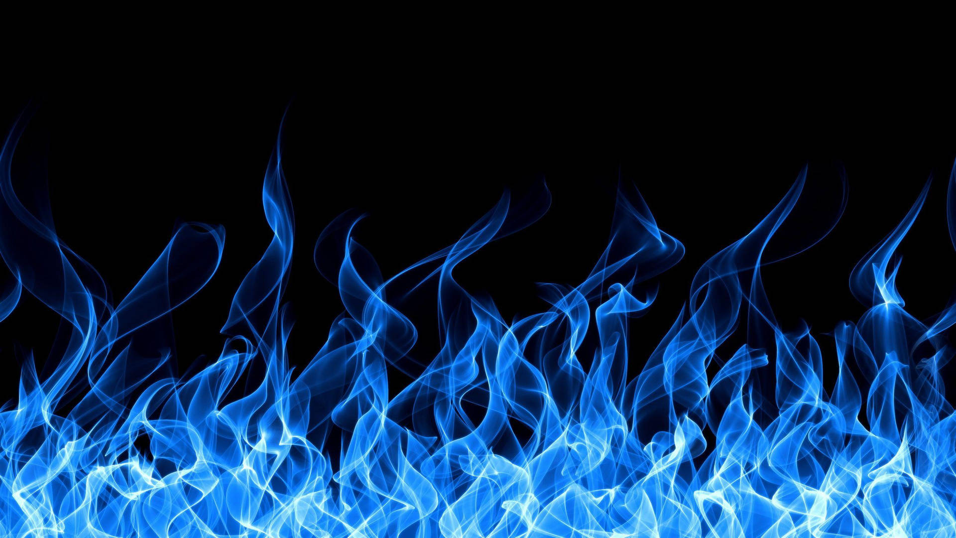 Forge Blue Flames Background