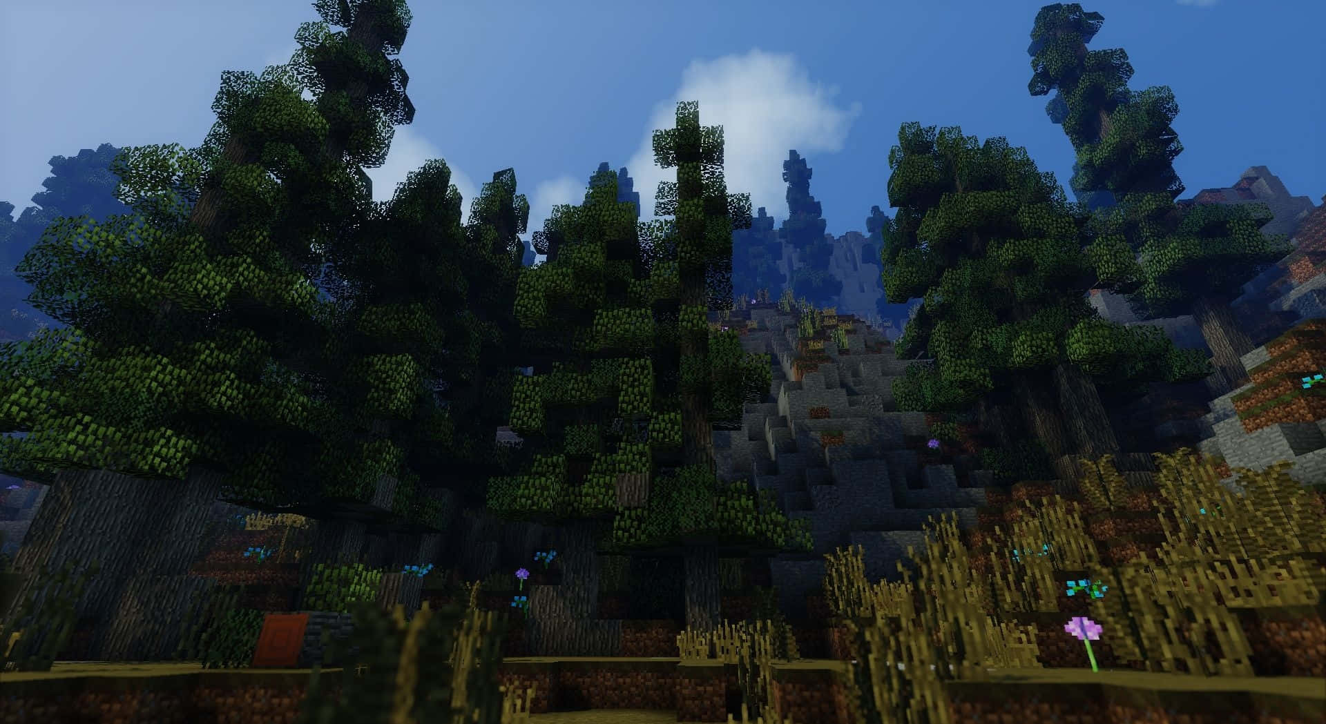 Forge Your Own Path In Minecraft With Shaders Background