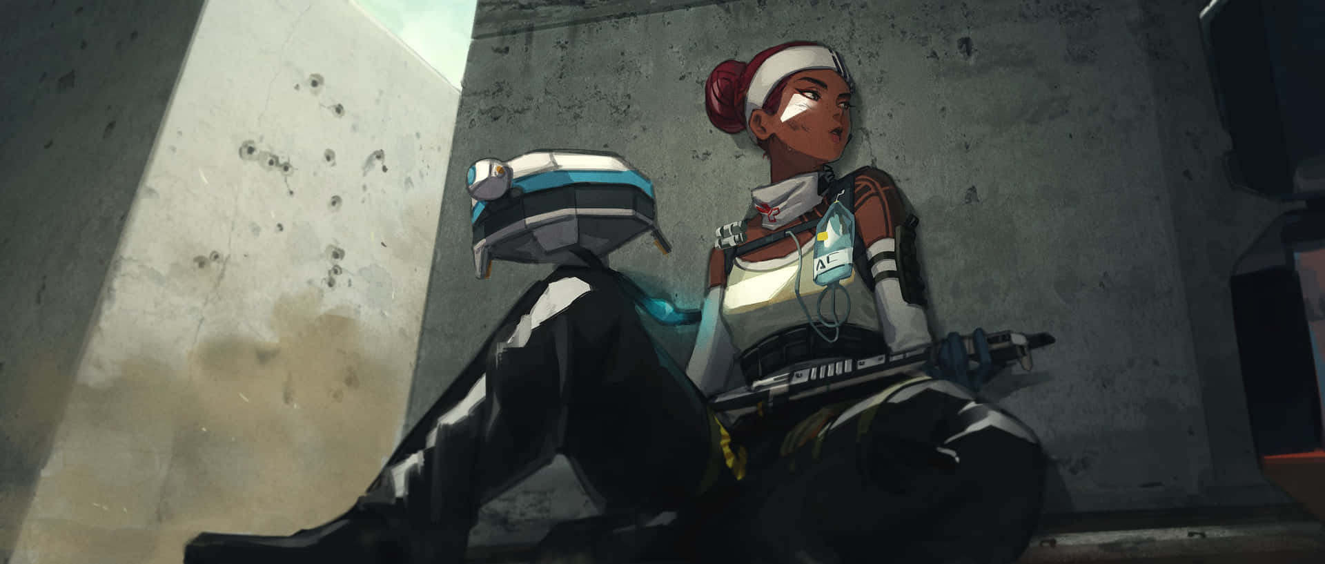 Forge Your Path To Victory With Lifeline In Apex Legends Background