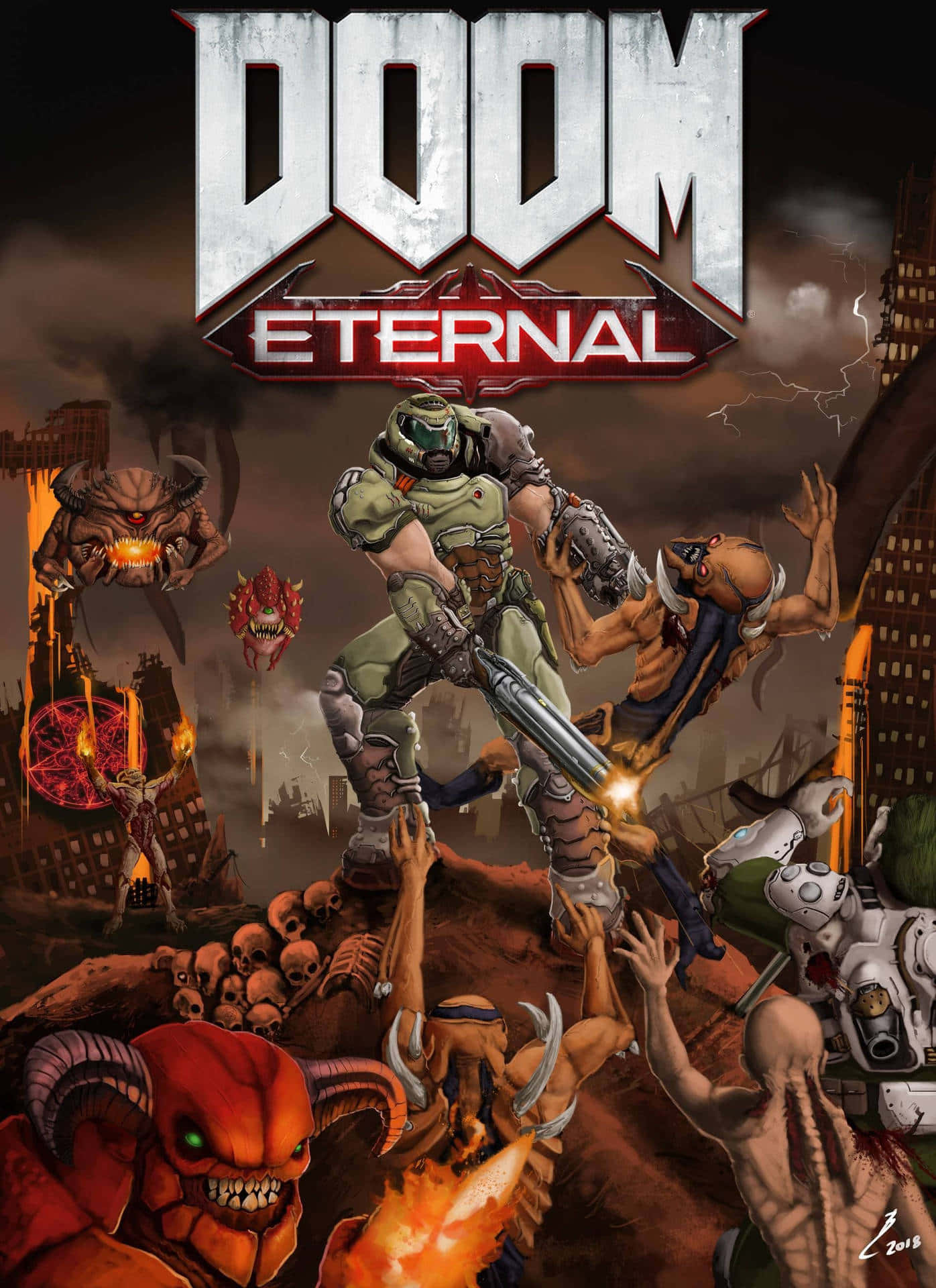 Forge Your Way Through Hell With Doom Eternal Background