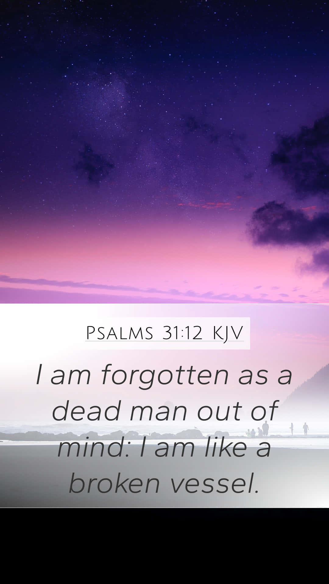 Forgotten Verse From Psalms Background