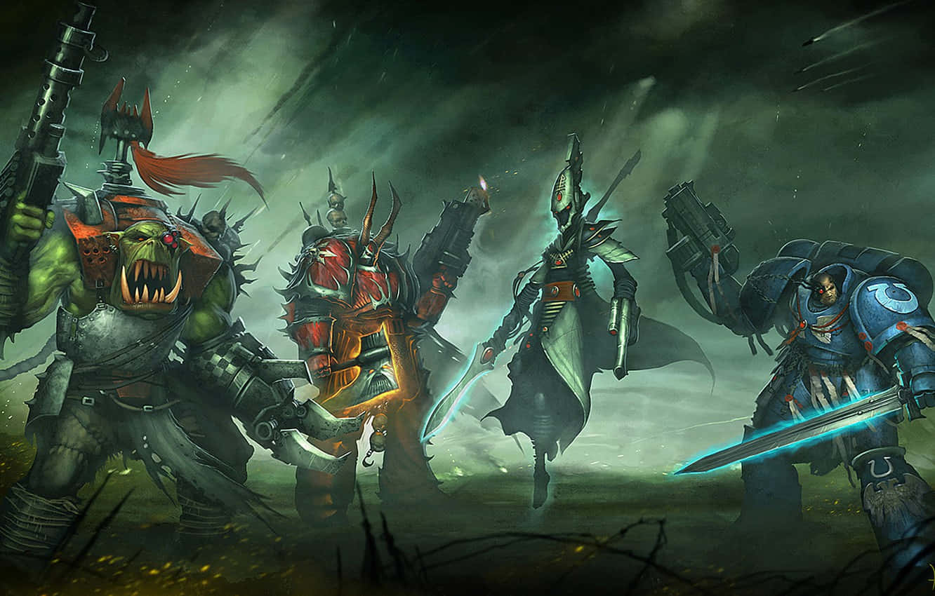 Form An Unstoppable Army Of Warriors With Warhammer 4k Background
