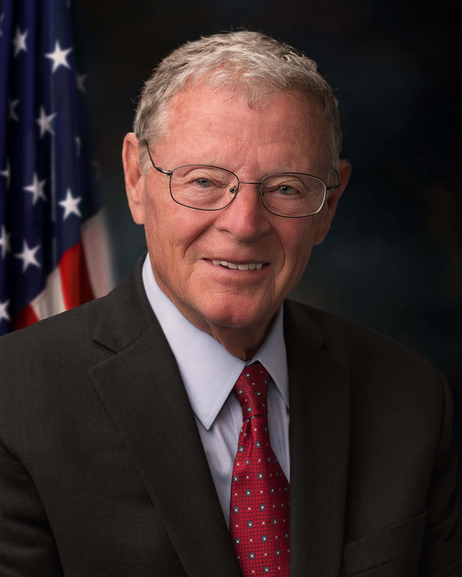 Formal Portrait Of Jim Inhofe Background