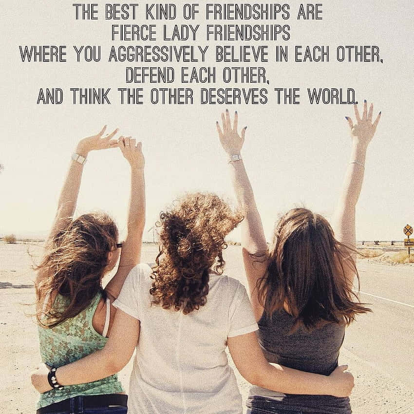 Formative Friendship Quote Background