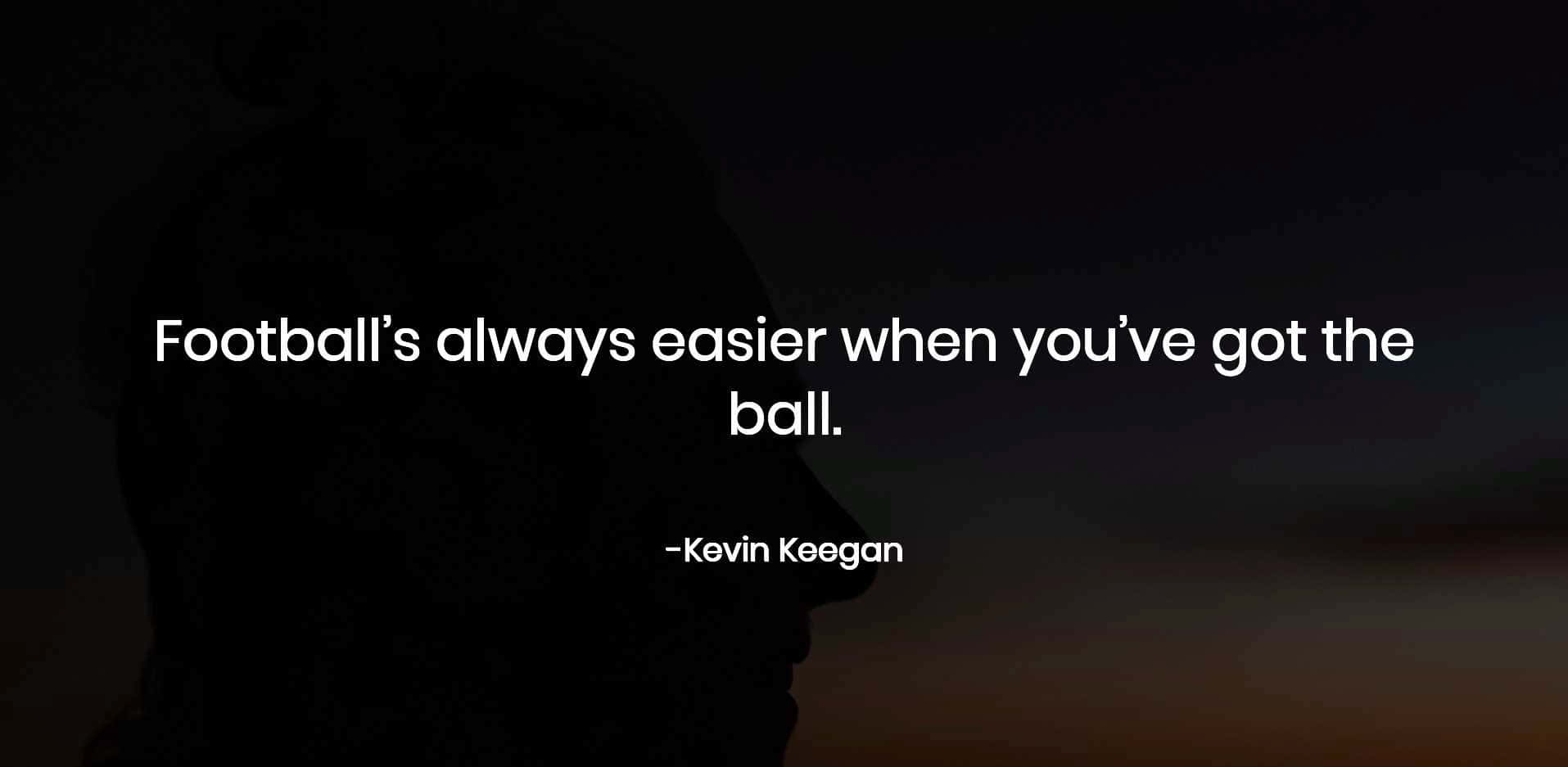 Former Football Player Kevin Keegan Quote Background