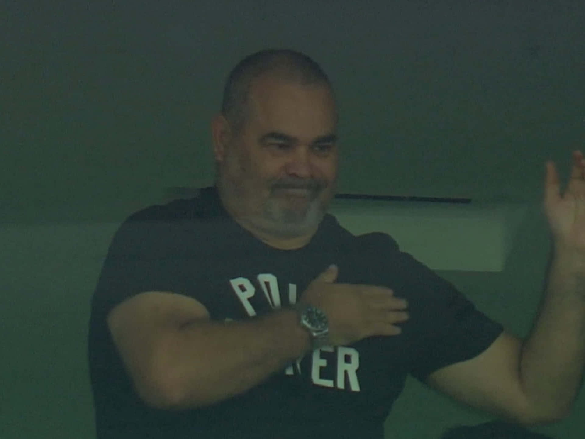Former Footballer Jose Luis Chilavert Candid Shot Background