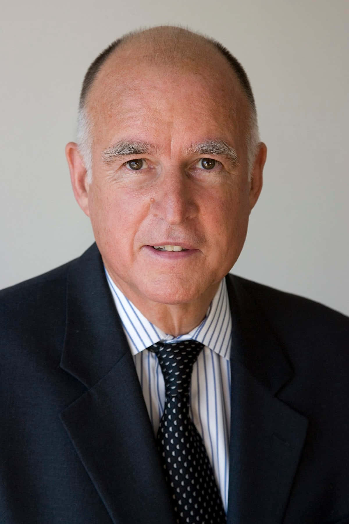 Former Governor Of California Jerry Brown. Background