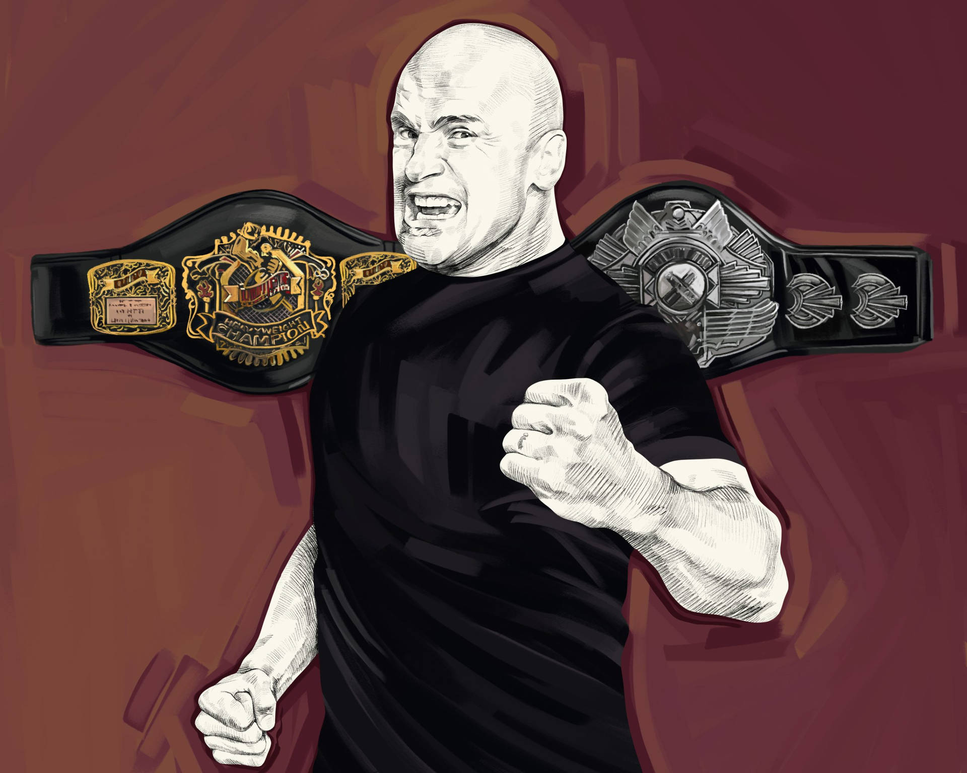 Former Heavyweight Champion Bas Rutten Background