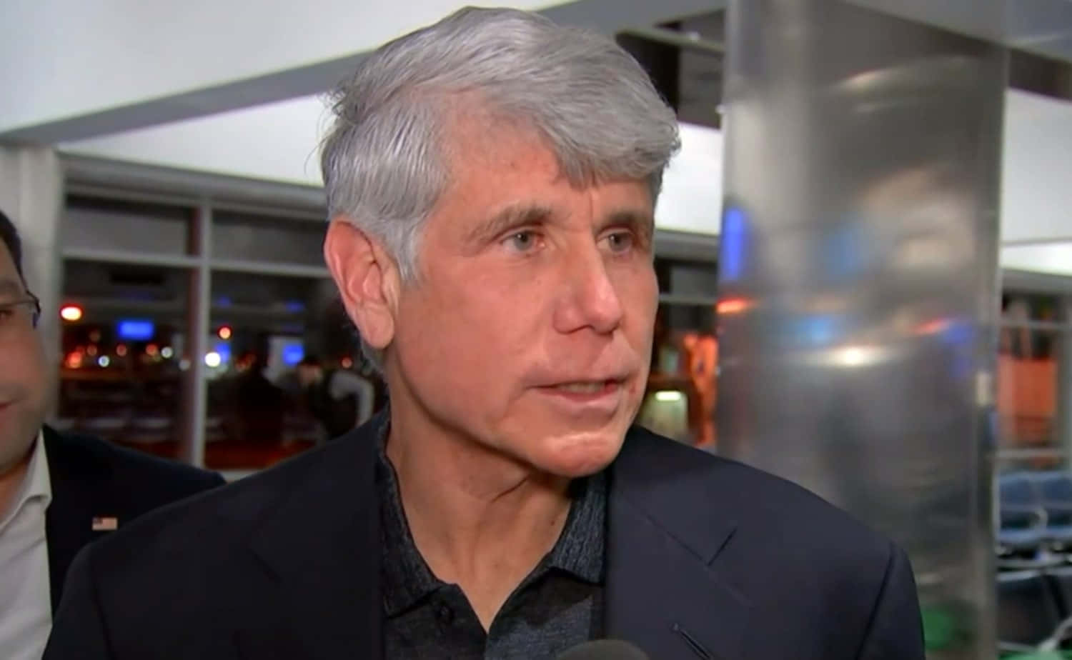 Former Illinois Governor Rod Blagojevich Delivering A Speech