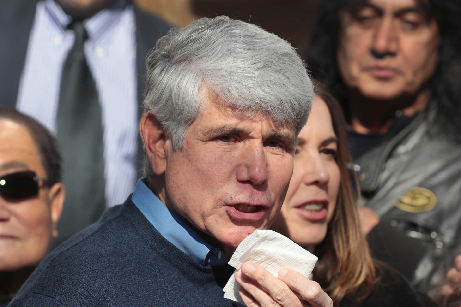 Former Illinois Governor Rod Blagojevich In Thoughtful Moment
