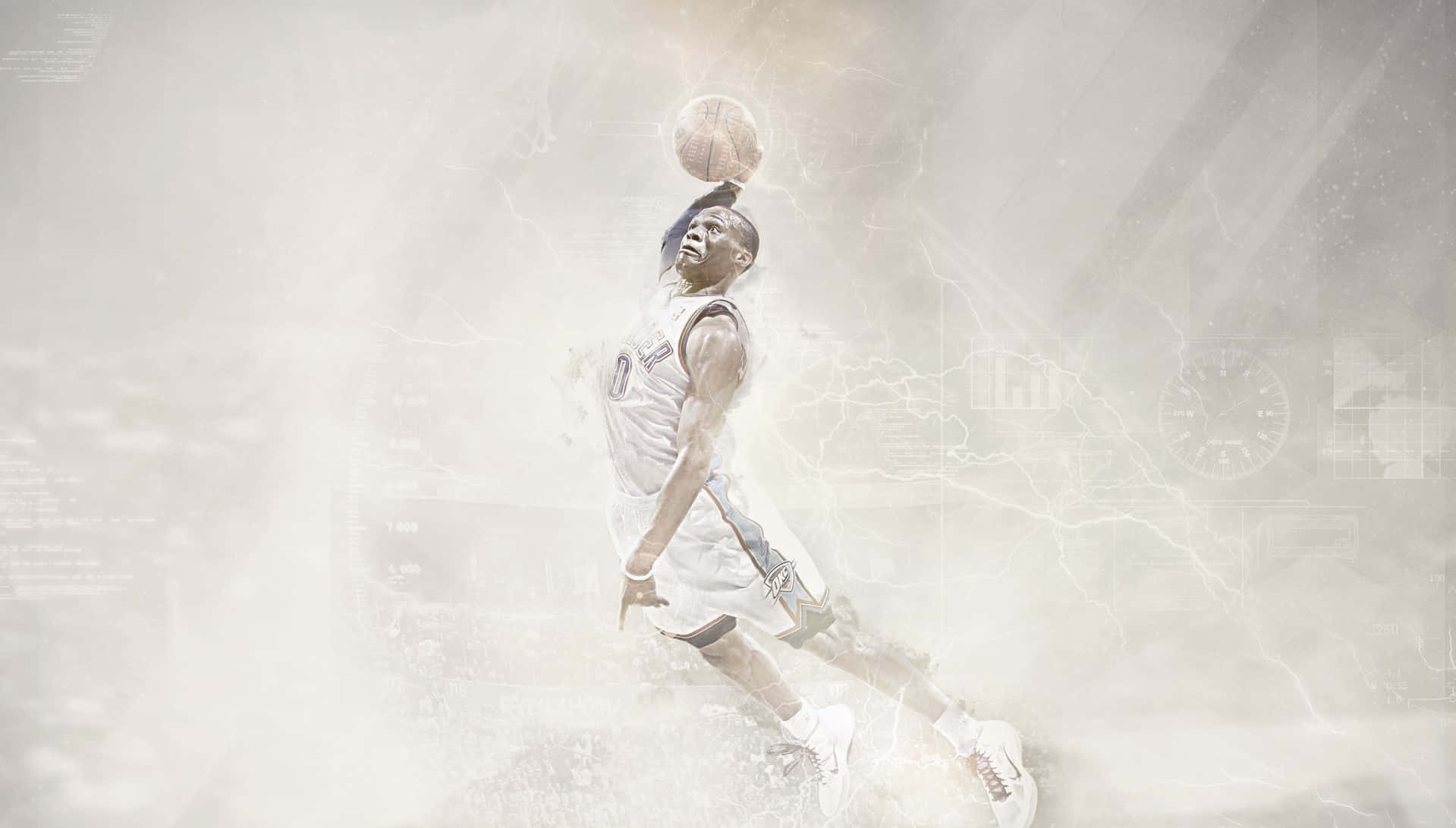 Former Oklahoma City Thunders Player Russell Westbrook Background