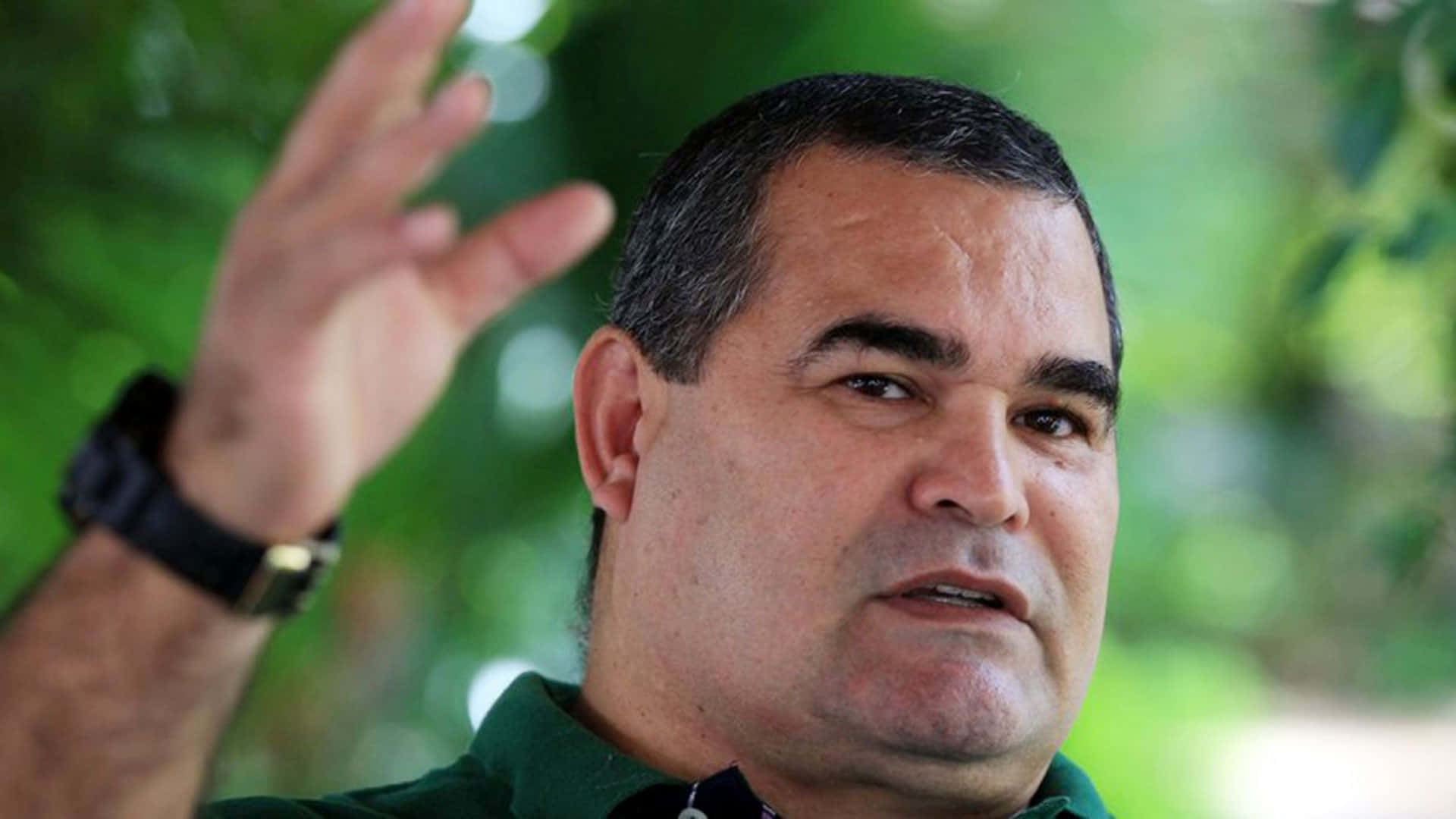 Former Paraguayan Footballer Jose Luis Chilavert Close Up Shot Background