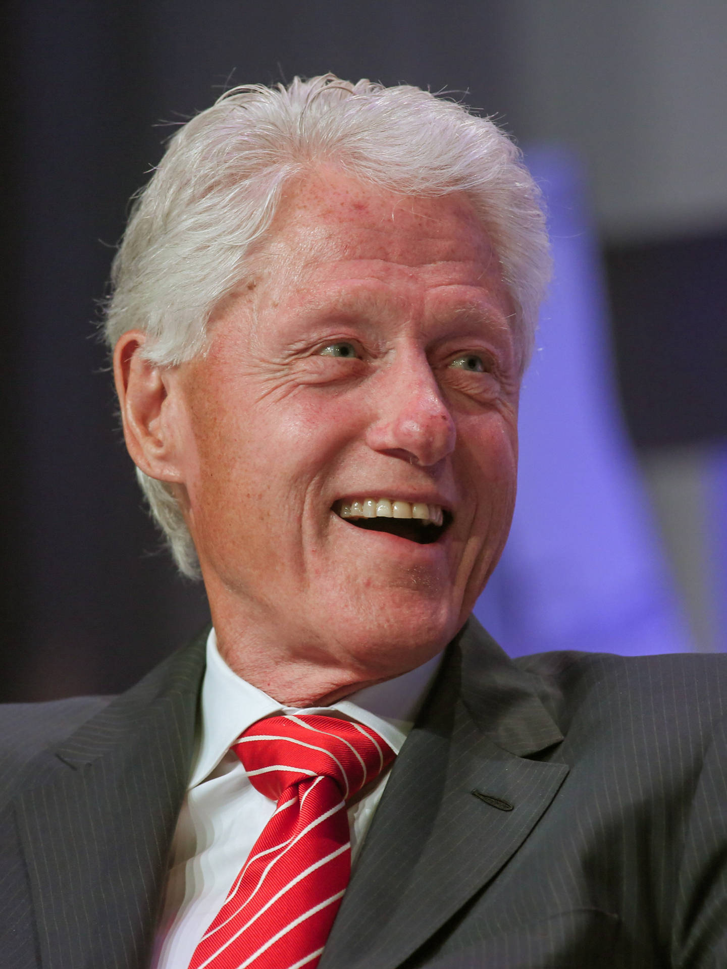 Former President Bill Clinton Spreading Positive Vibes With His Classic Grin.