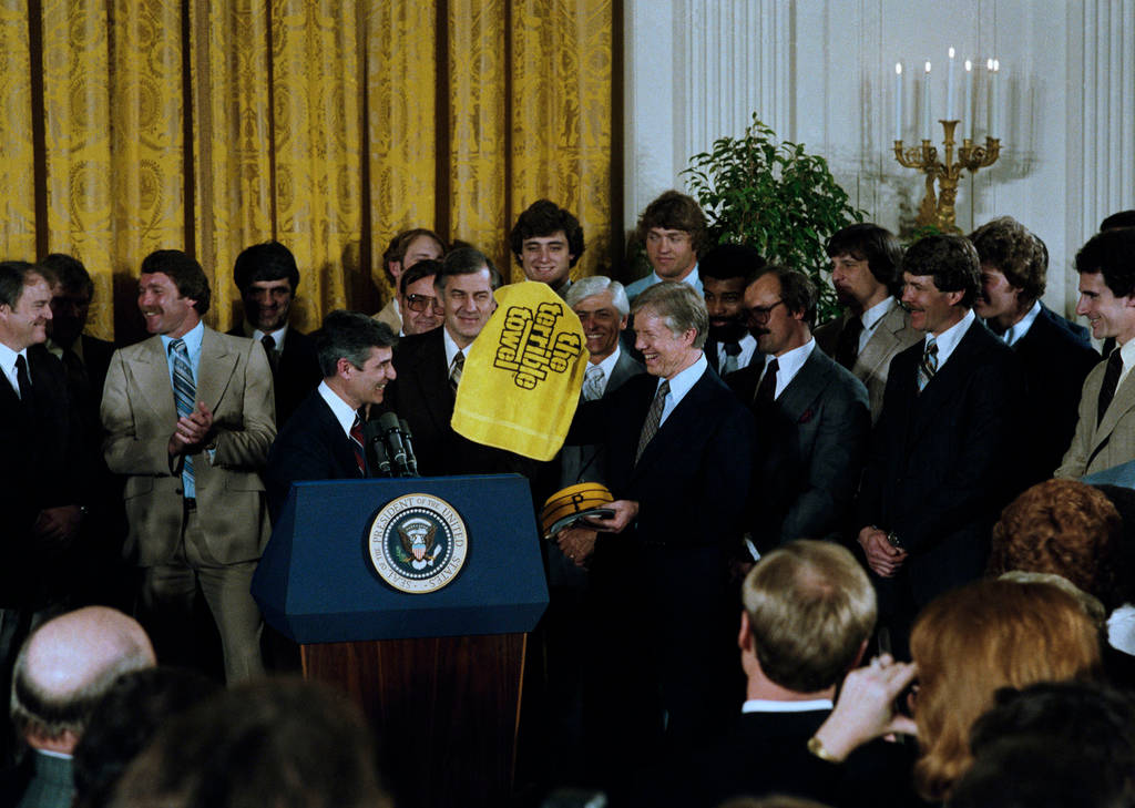 Former President Jimmy Carter Awarding Outstanding Individuals