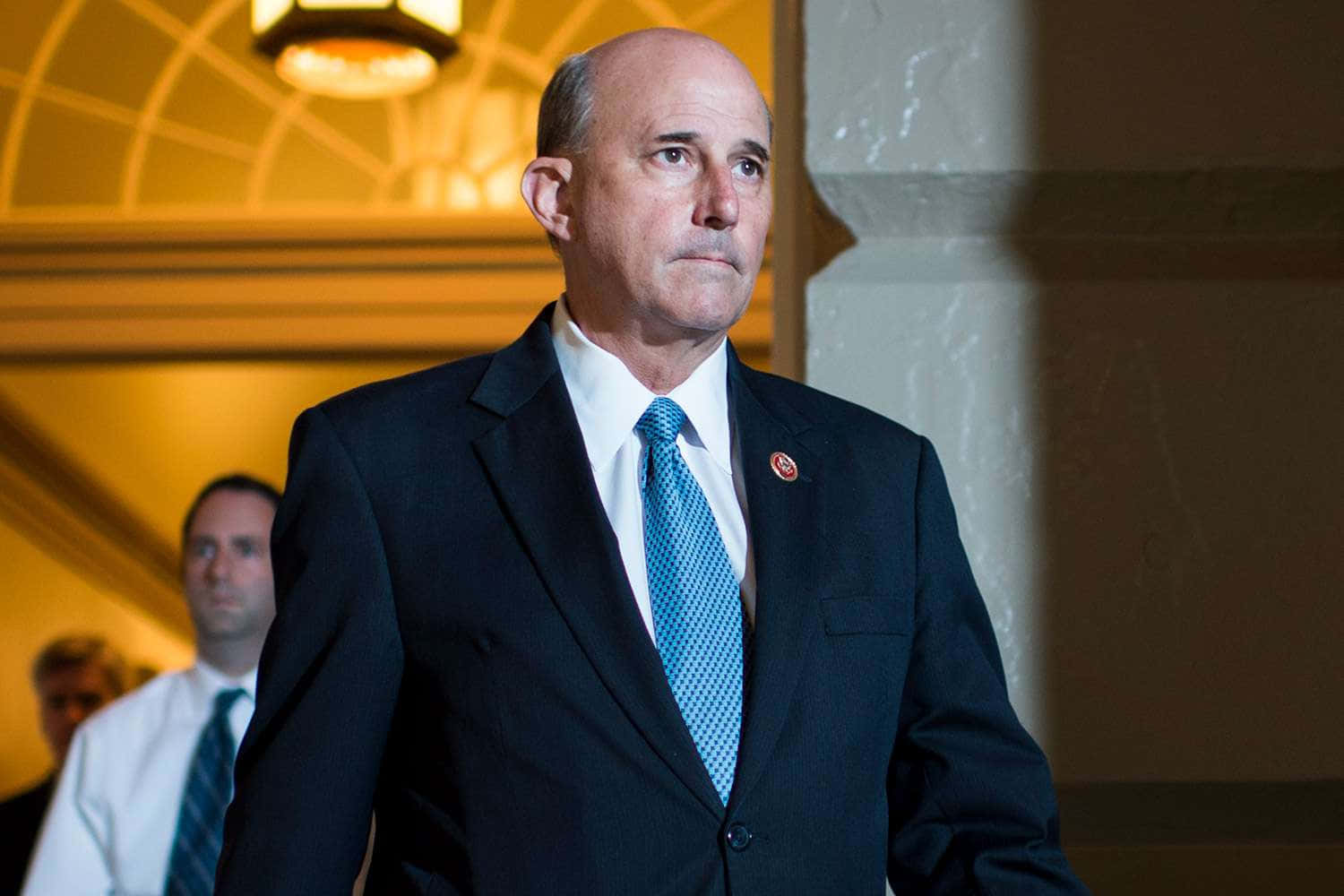 Former Representative Louie Gohmert Against A Bold Background Background