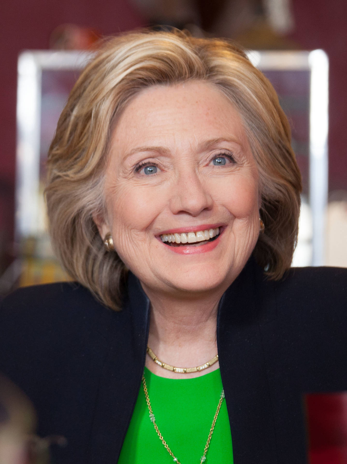 Former Secretary Of State Hillary Clinton Exuding Confidence