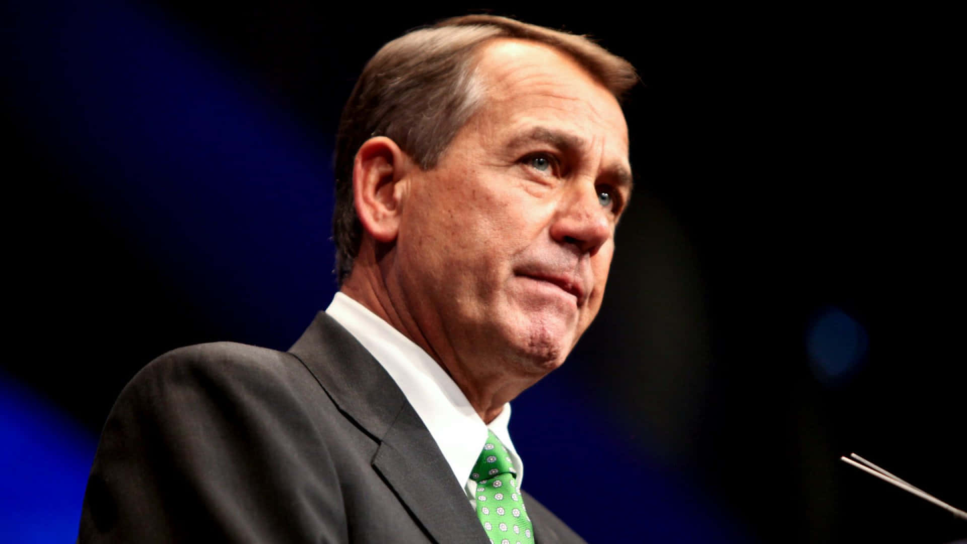 Former Speaker John Boehner, Engrossed In His Audience Background