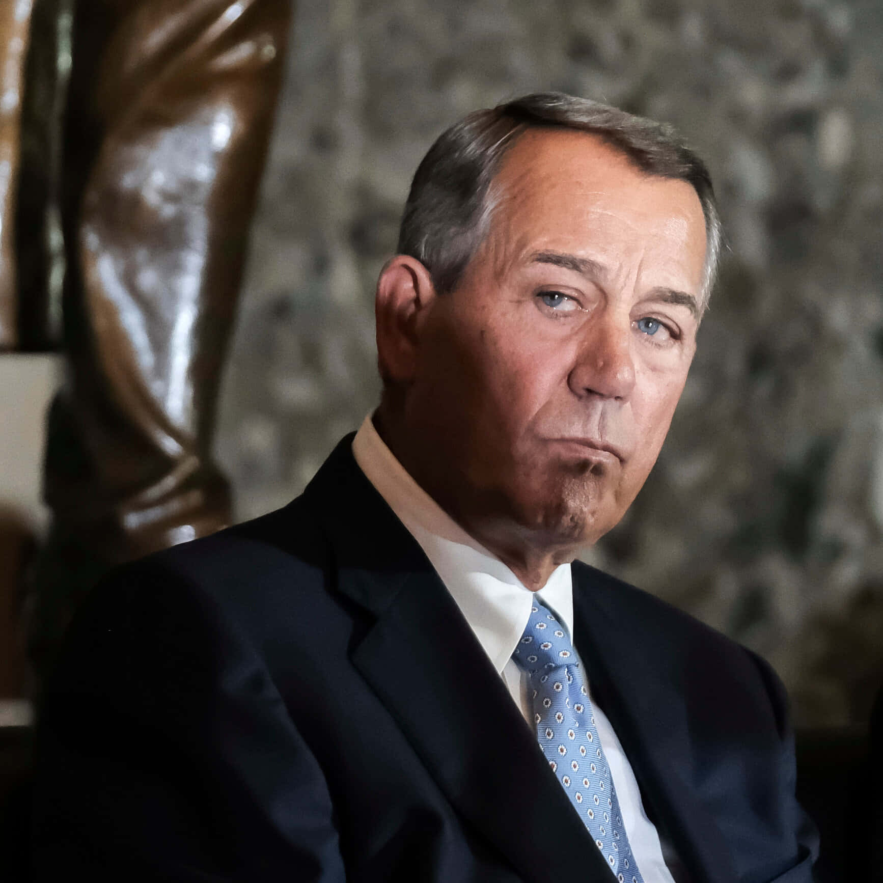 Former Speaker Of The House, John Boehner, Cast In Shadow. Background