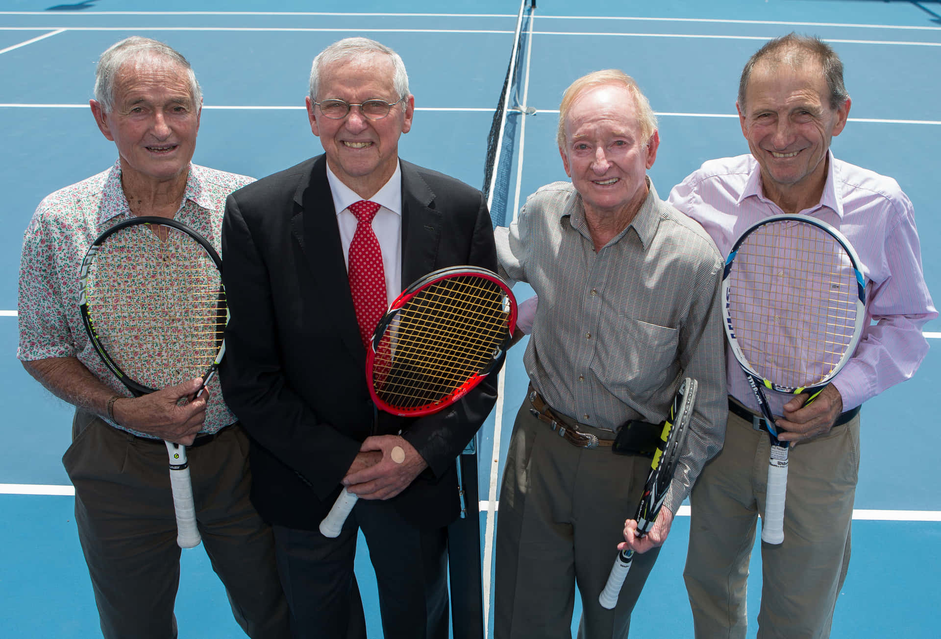 Former Tennis Players At Roy Emerson Tennis Center Background