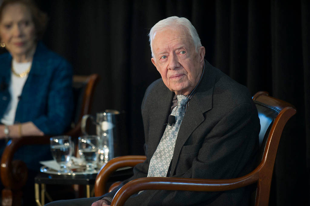 Former U.s. President Jimmy Carter At A Formal Event Background