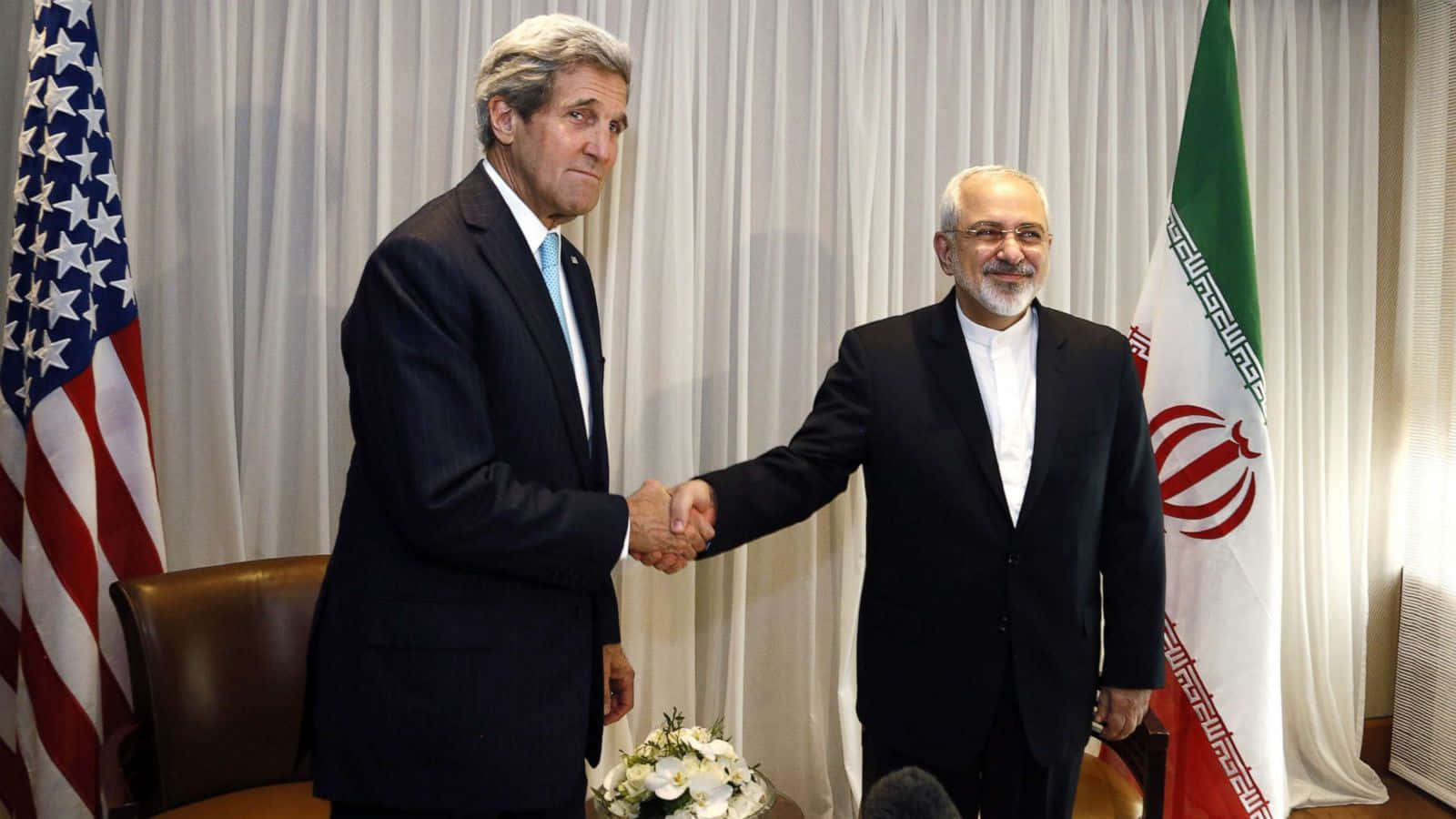 Former U.s. Secretary Of State, John Kerry, In Discussion With Iran's Foreign Minister Background