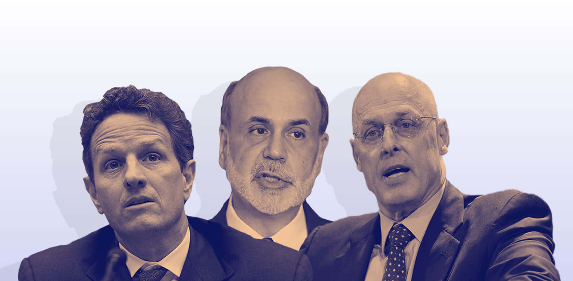 Former U.s. Treasury Secretary Henry Paulson In Conversation With Fellow Treasury Secretaries. Background