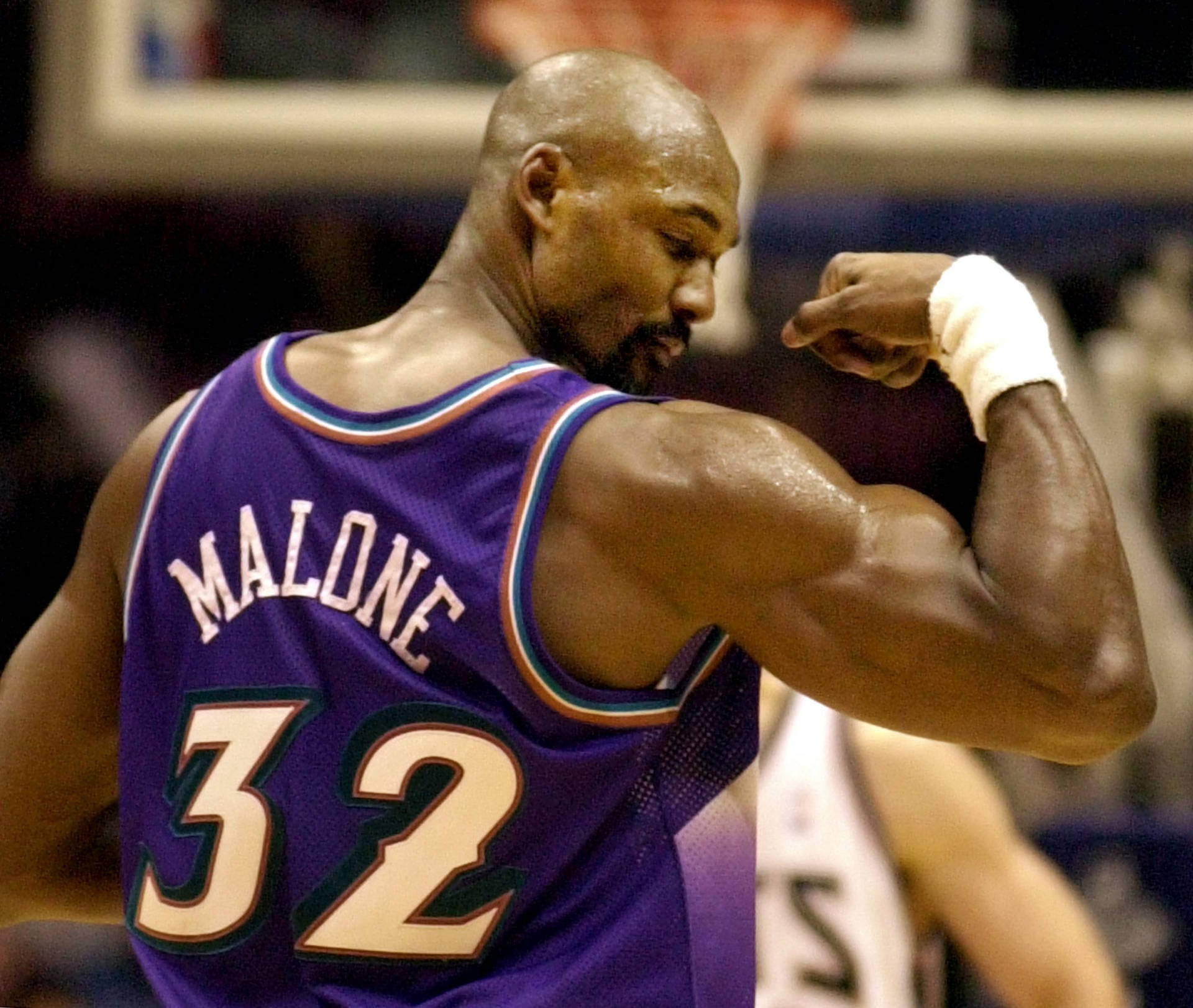 Former Utah Jazz Great Karl Malone Background