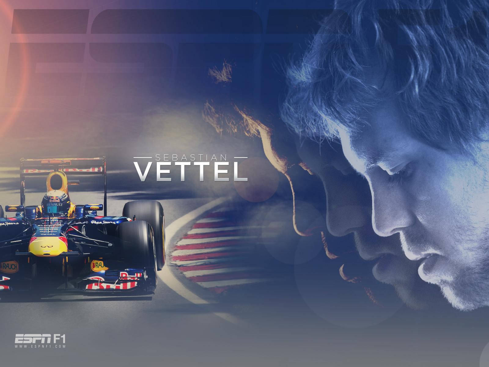 Formula One Champion Sebastian Vettel In Action Background