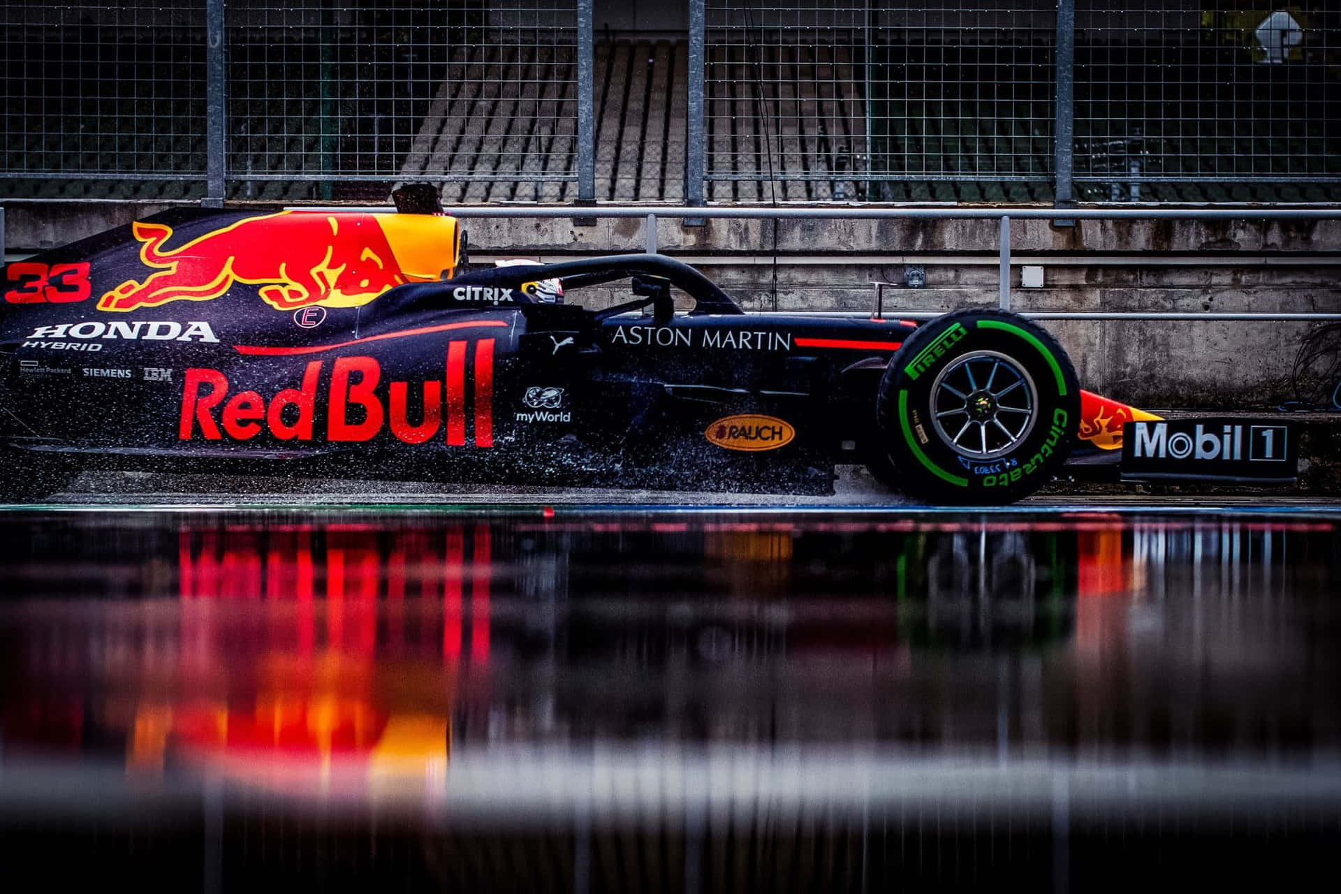 Formula One Driver Heads Toward The Starting Line Background