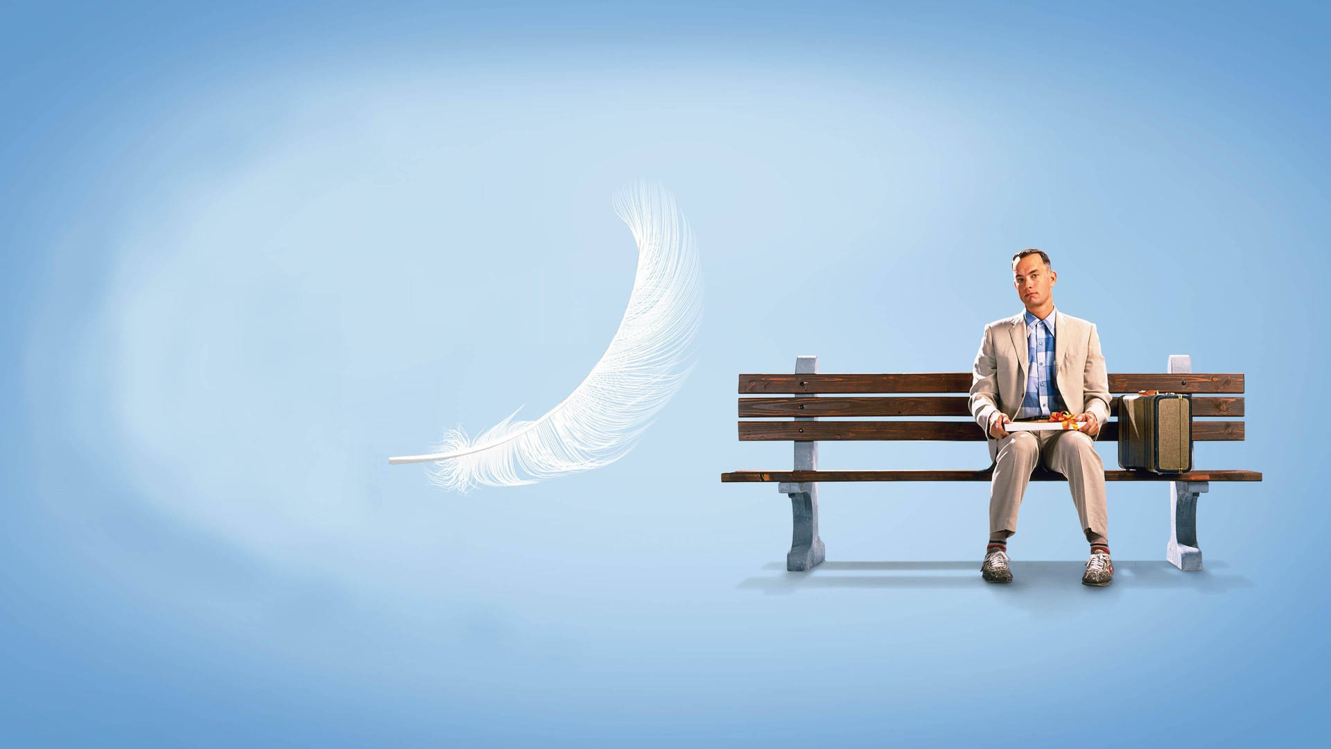 Forrest Gump Feather Poster Background