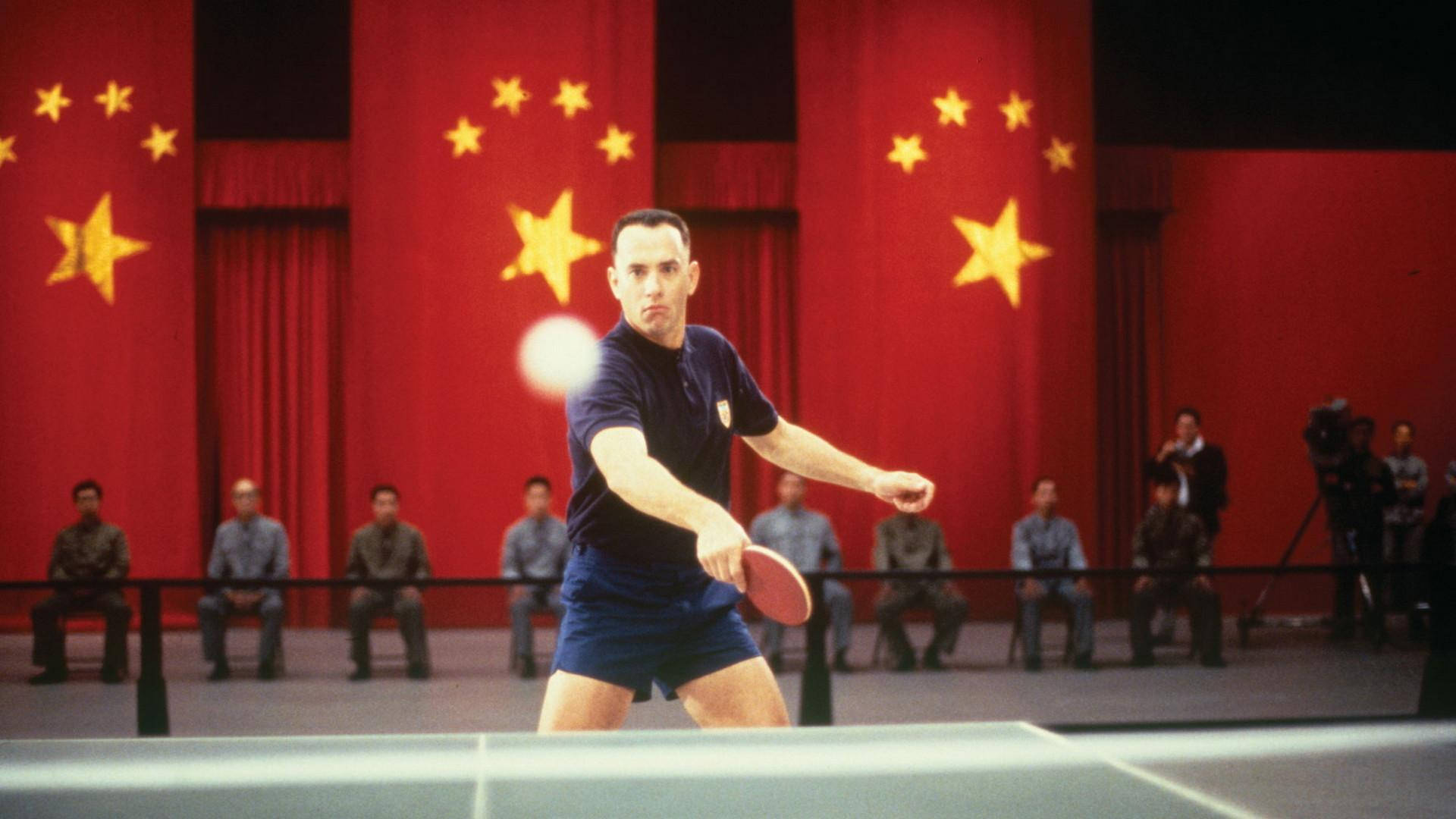 Forrest Gump Playing Table Tennis Background