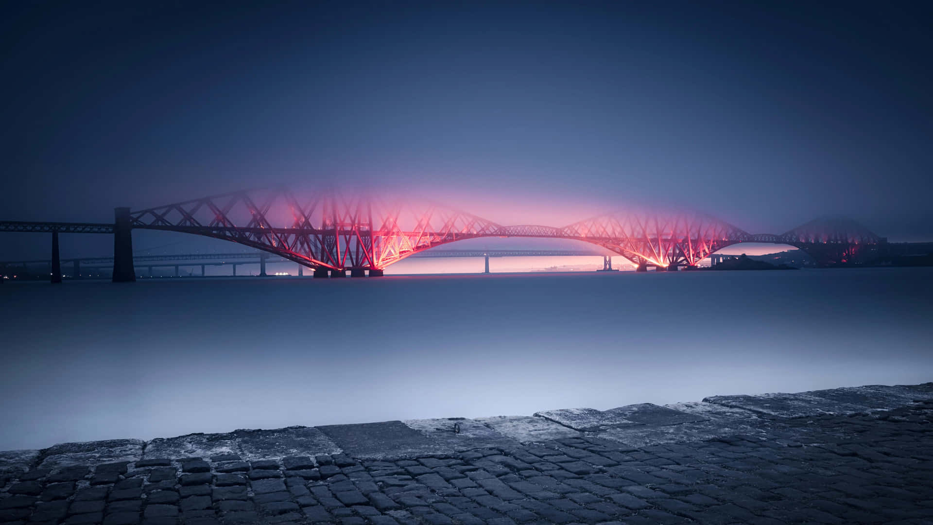 Forth Bridge Winter Oled Monitor Background