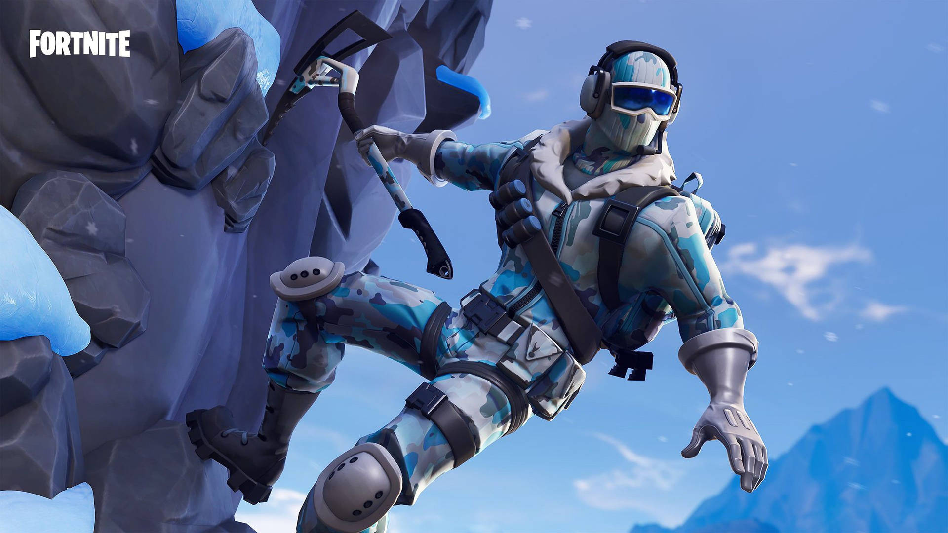 Fortnite 2560x1440 Climbing Cliff Background