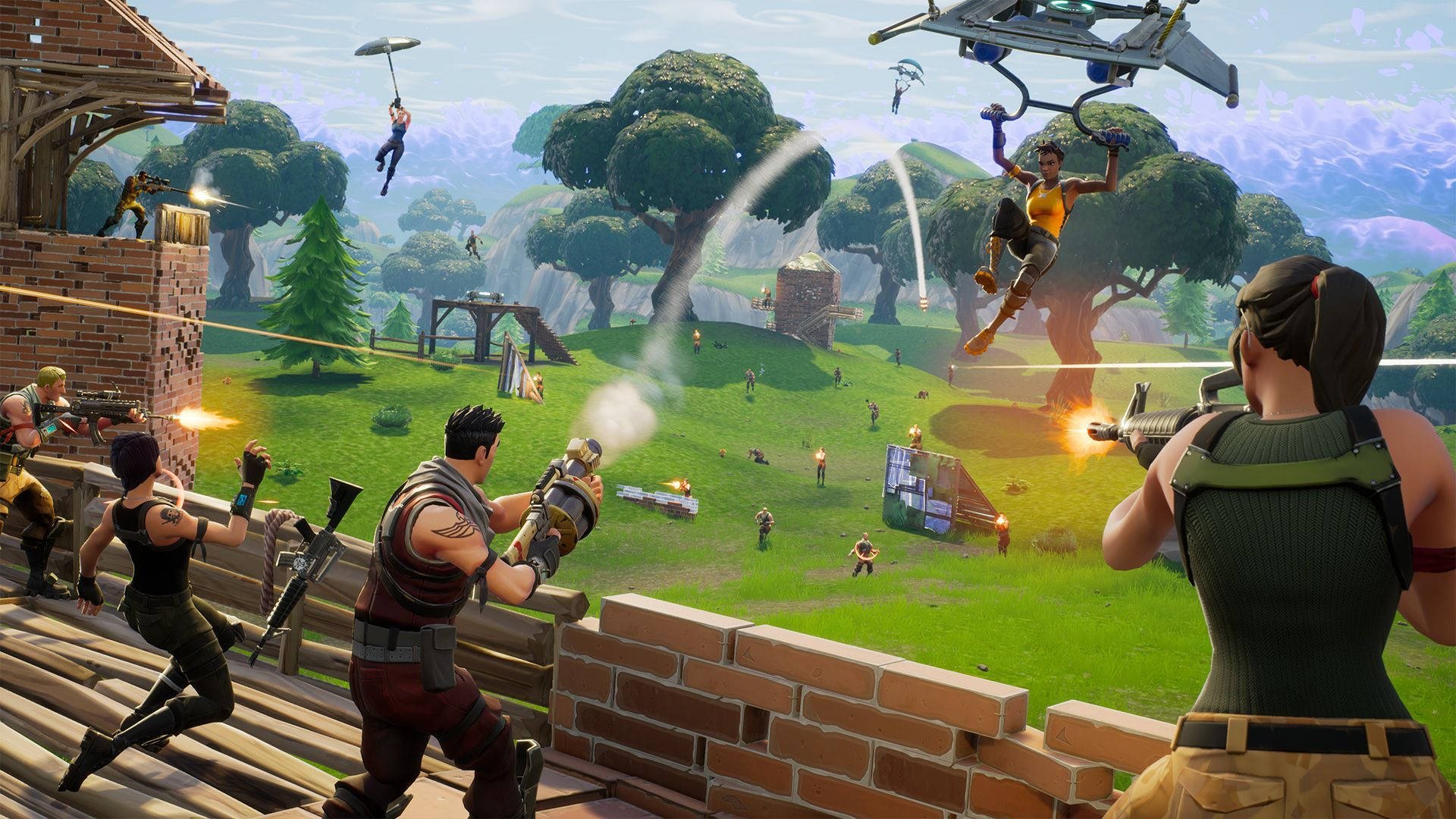 Fortnite 50v50 Limited Time Mode Hd Background