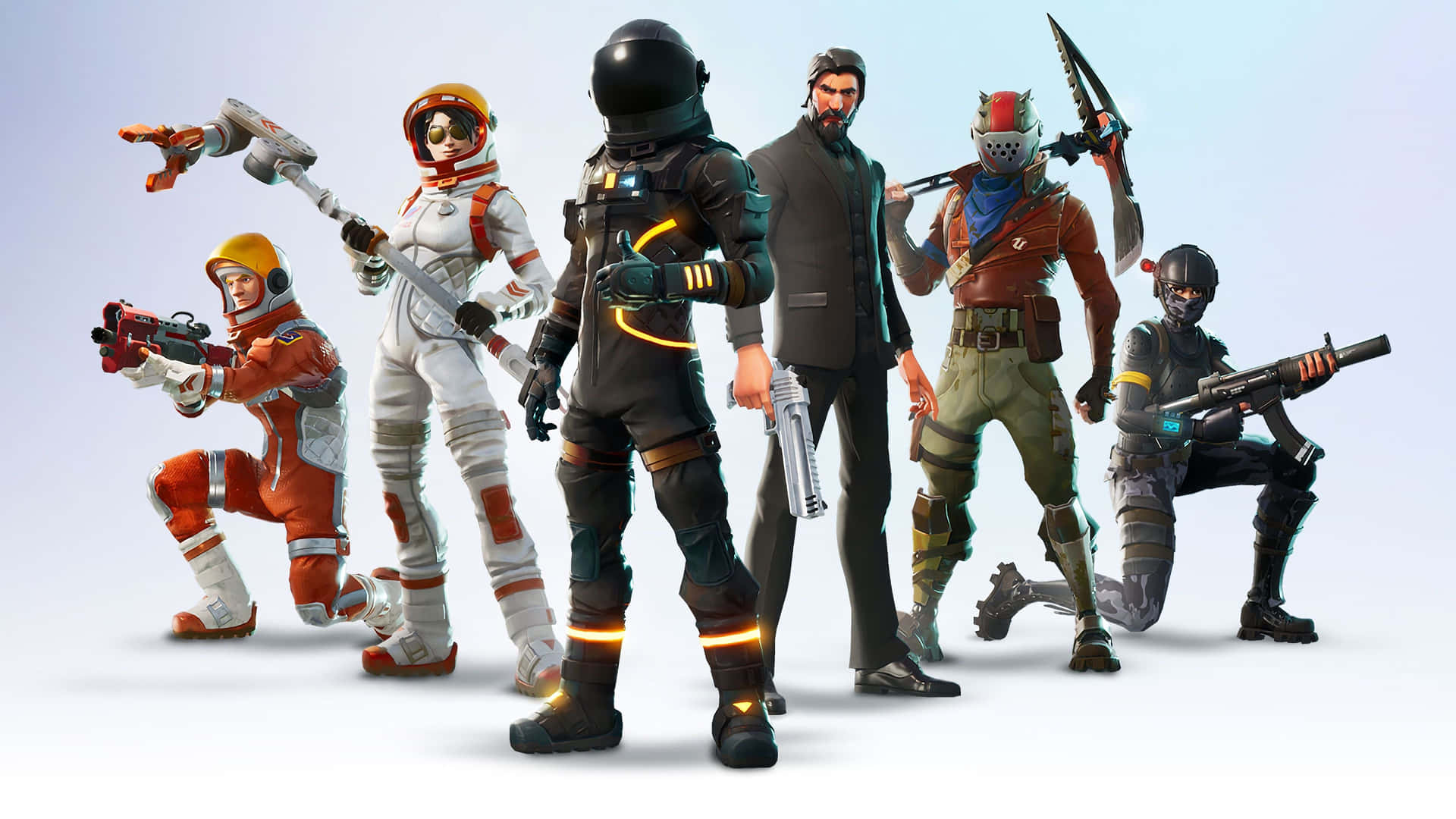 Fortnite - A Group Of Characters In Uniform