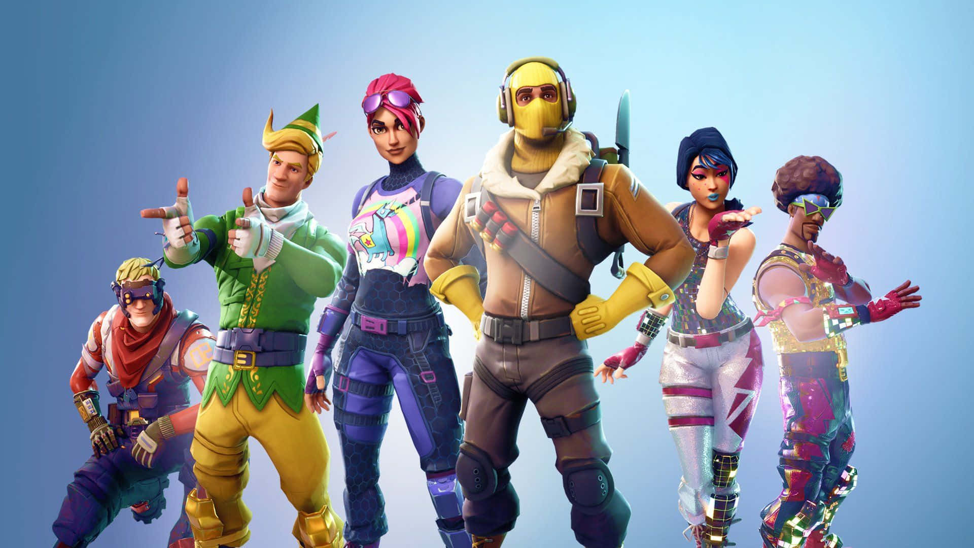 Fortnite - A Group Of Characters Standing Together