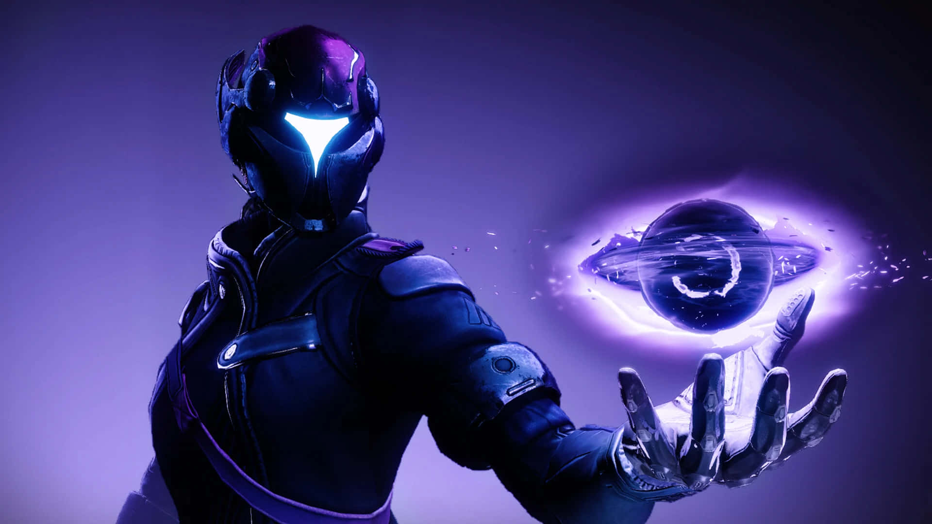 Fortnite - A Man Holding A Purple Ball Background