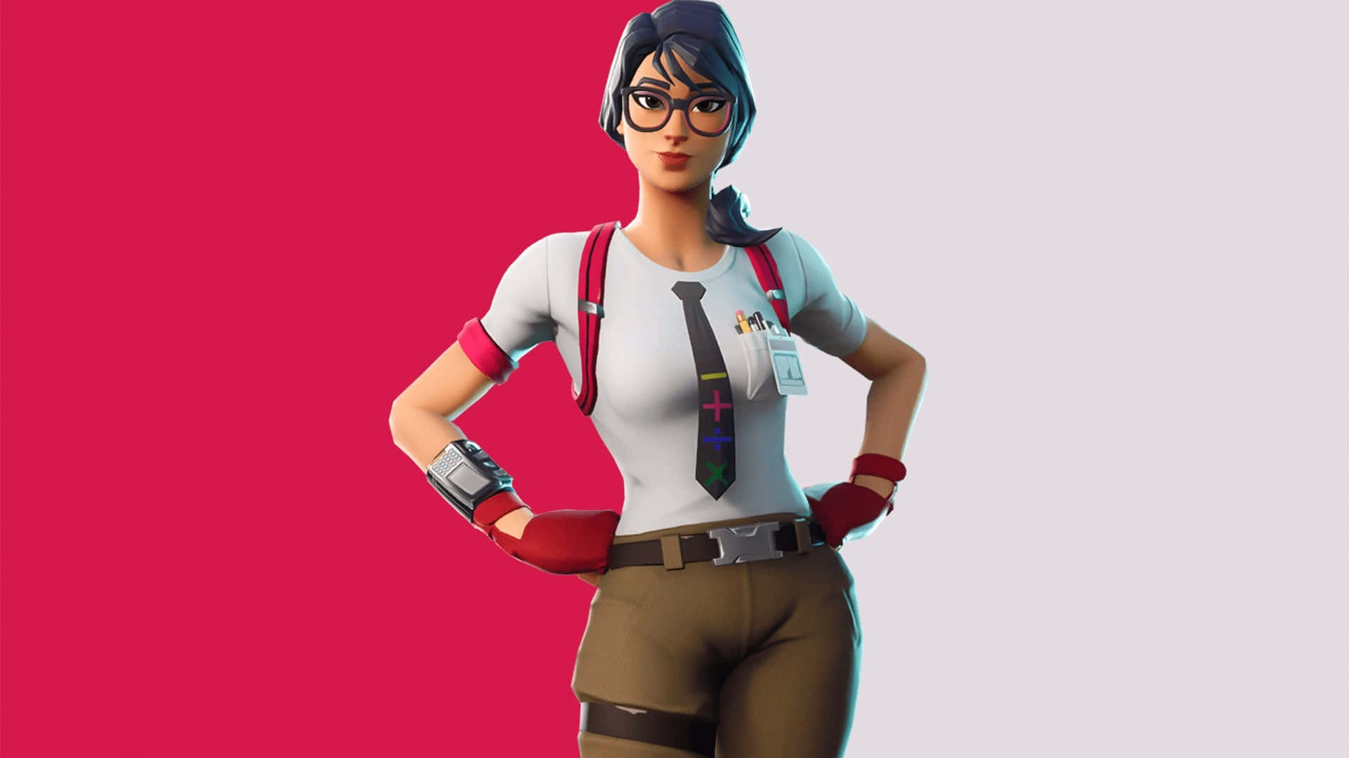 Fortnite - A Woman In Glasses And A Tie