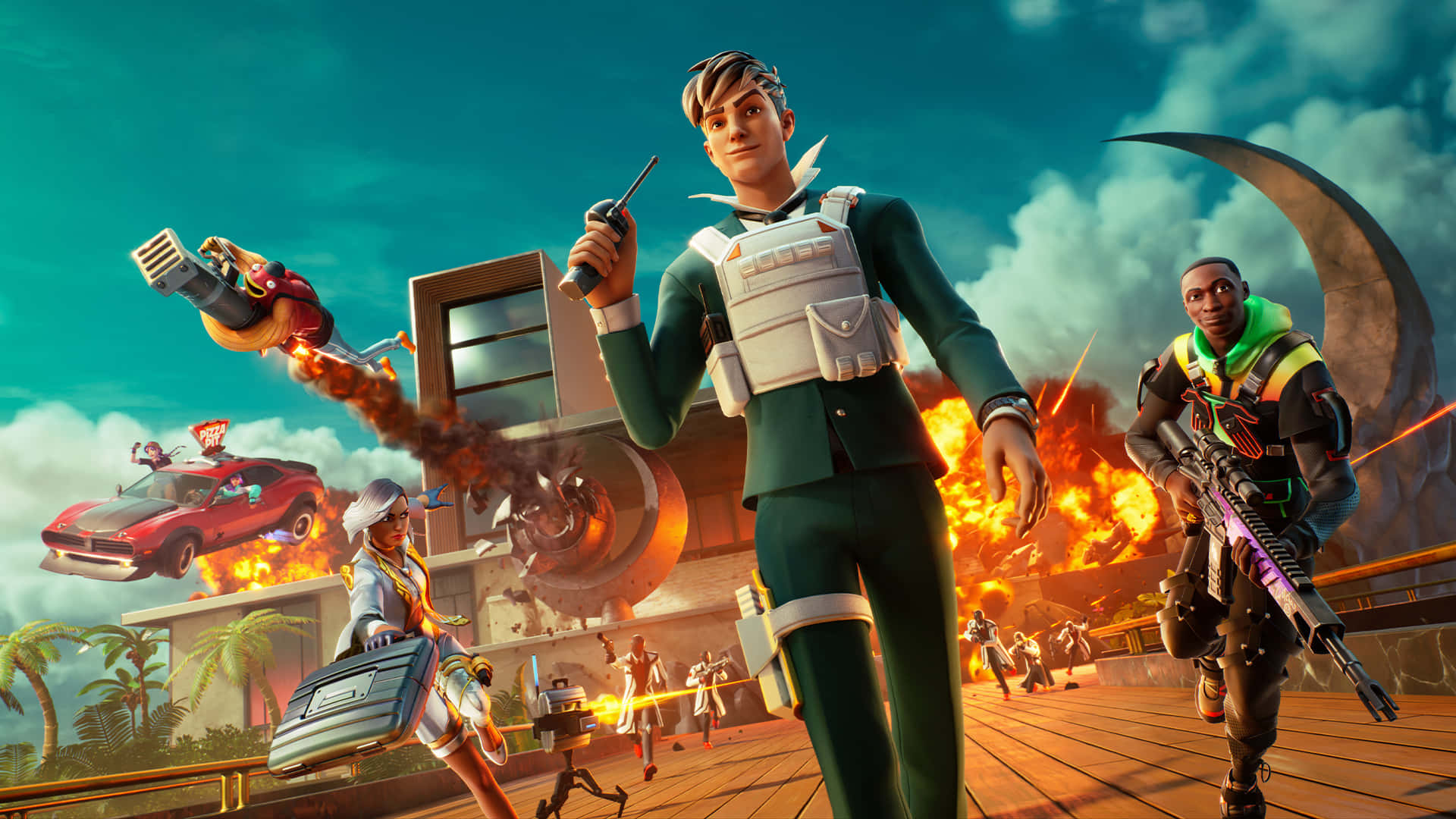 Fortnite Action Packed Showdown Background