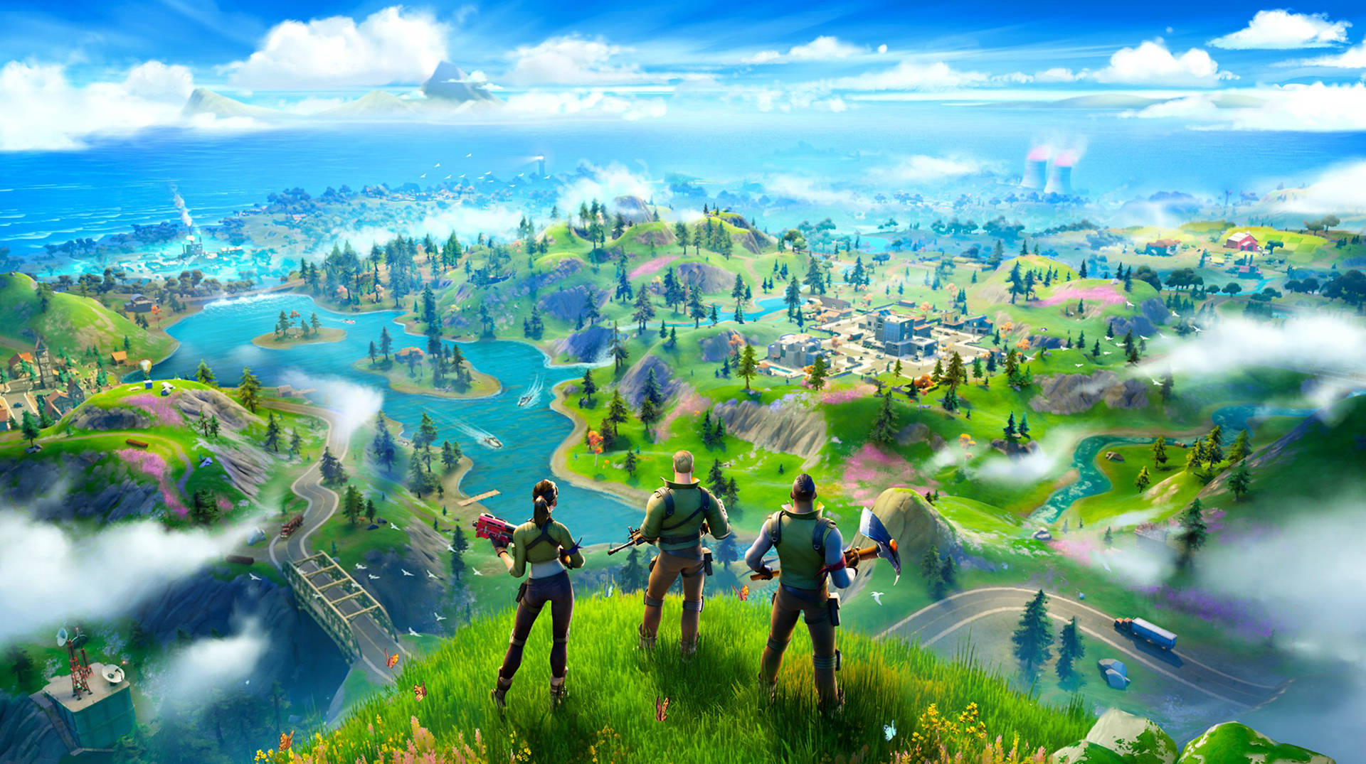 Fortnite Battle Royale Desktop Gameplay Map Background