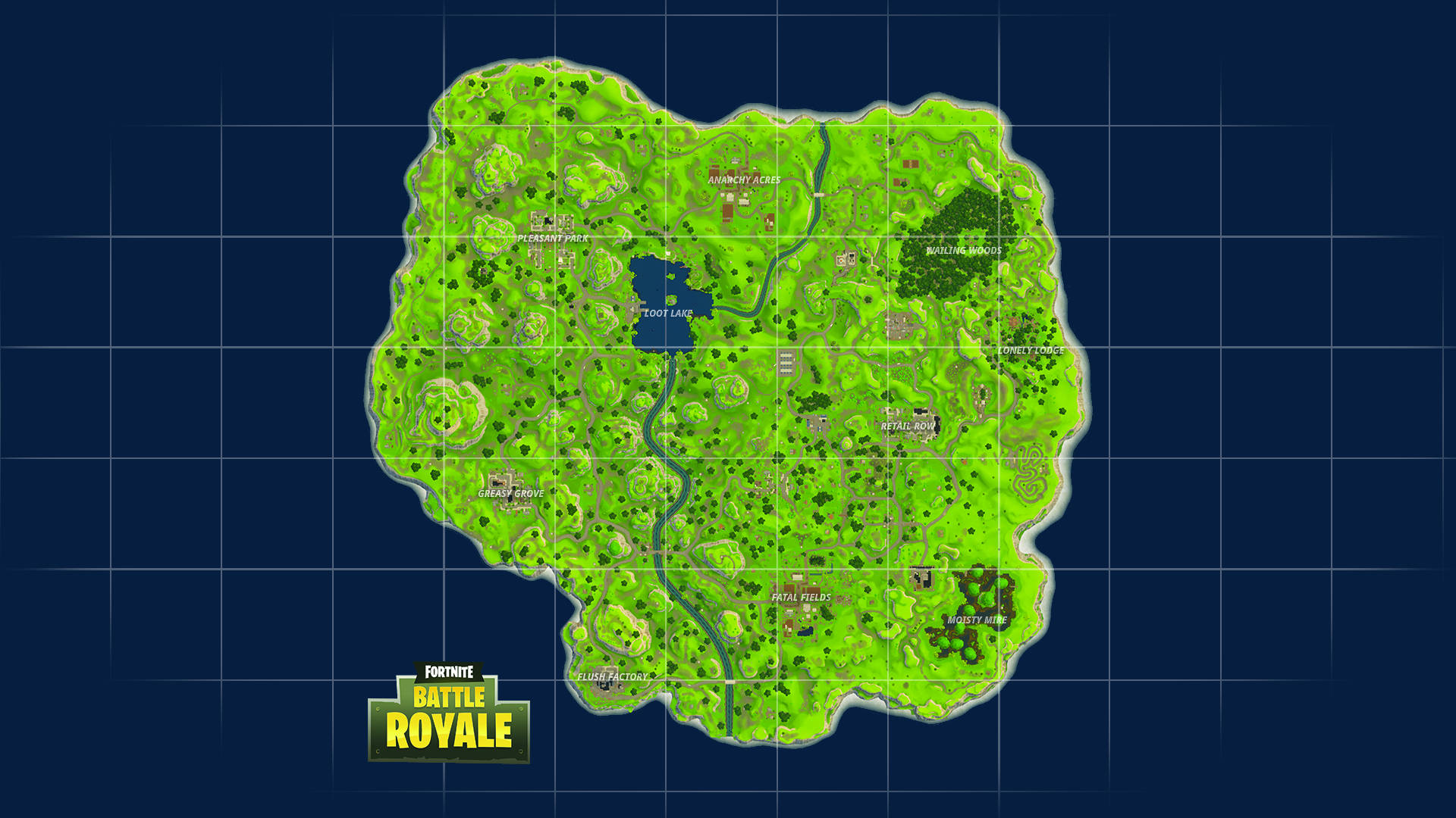 Fortnite Battle Royale Desktop Season 1 Map Background