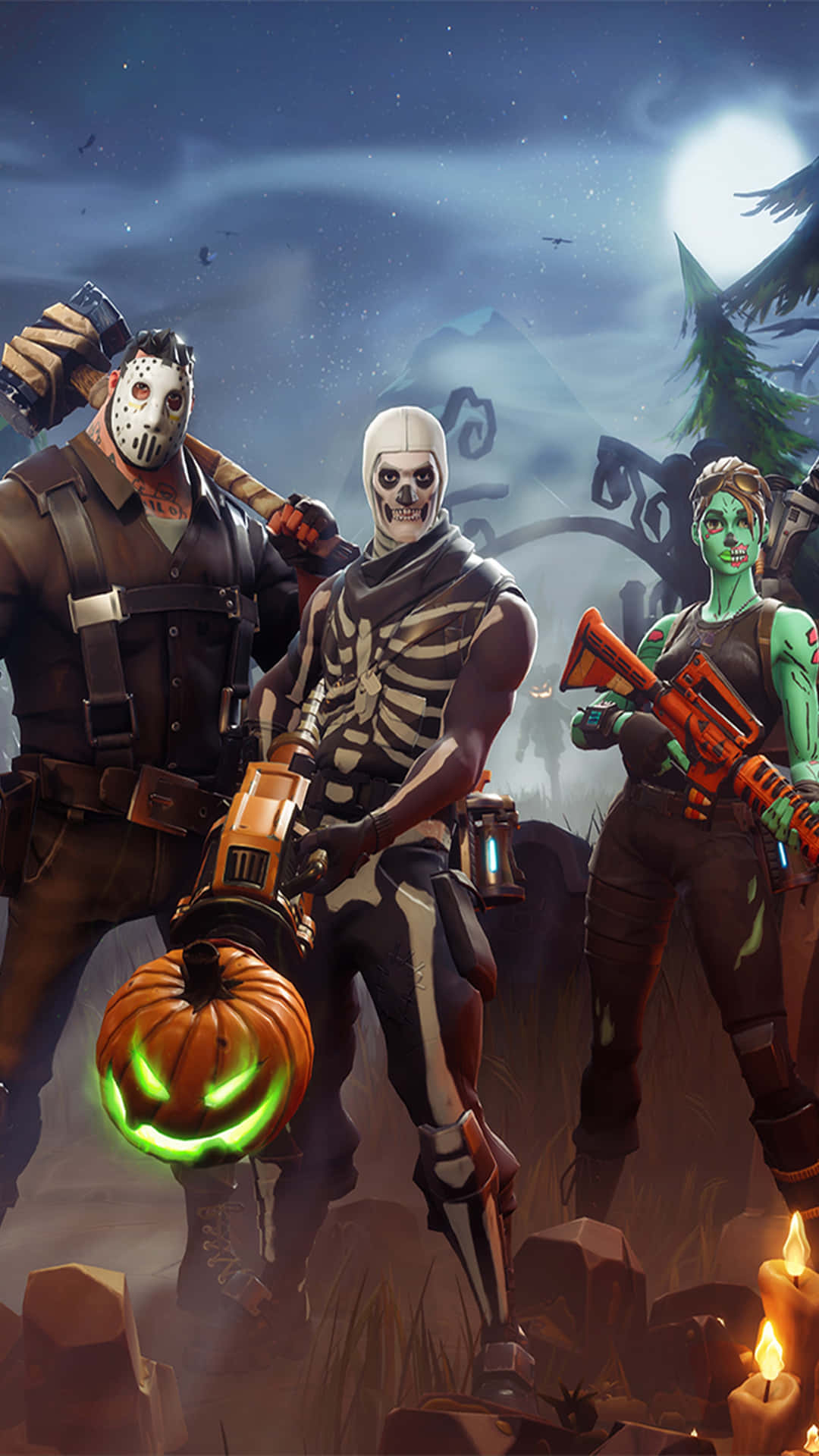 Fortnite Battle Royale Halloween 4k Background