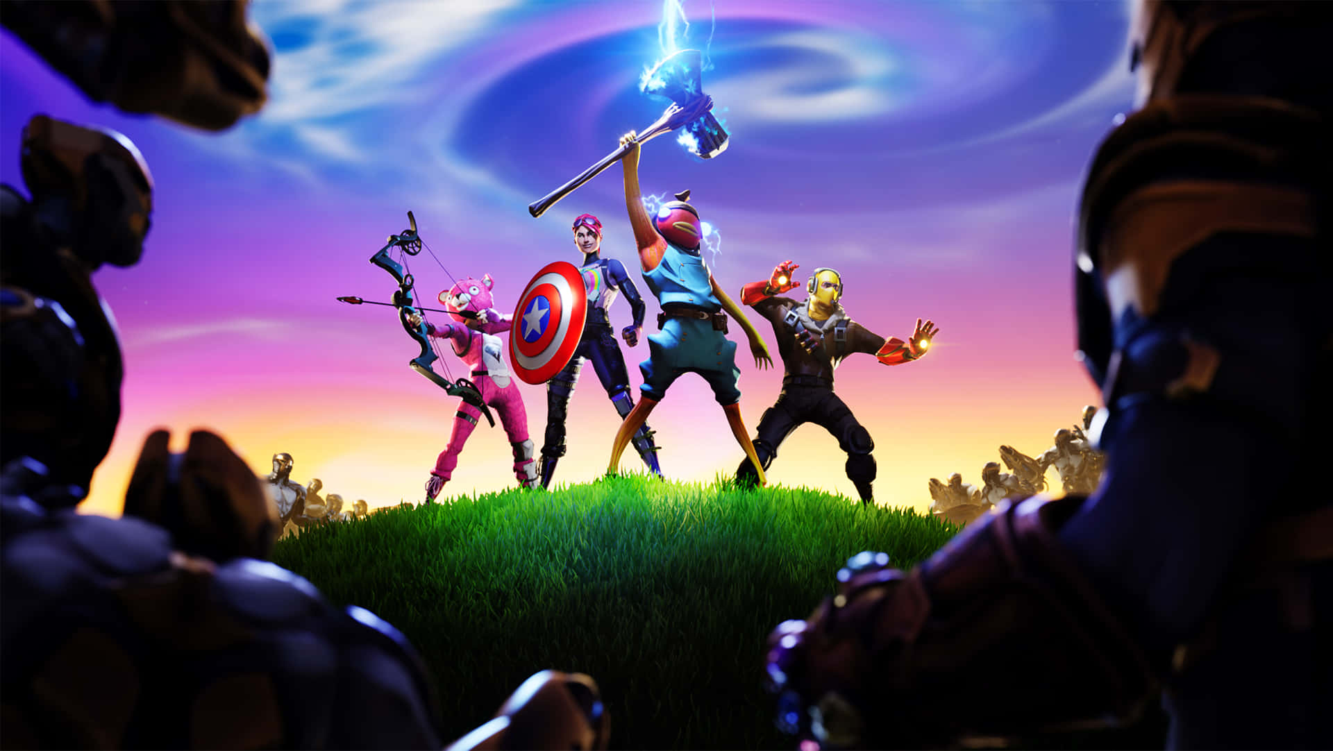 Fortnite Battle Royale Heroes Showdown Background