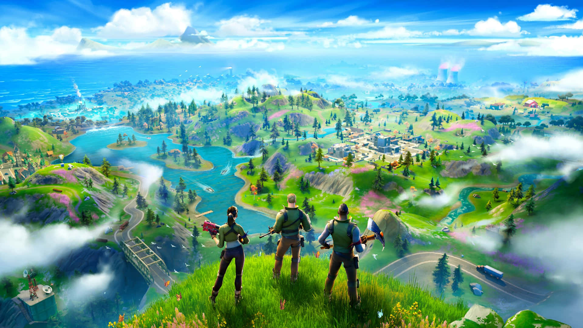 Fortnite Battle Royale Location 4k Background