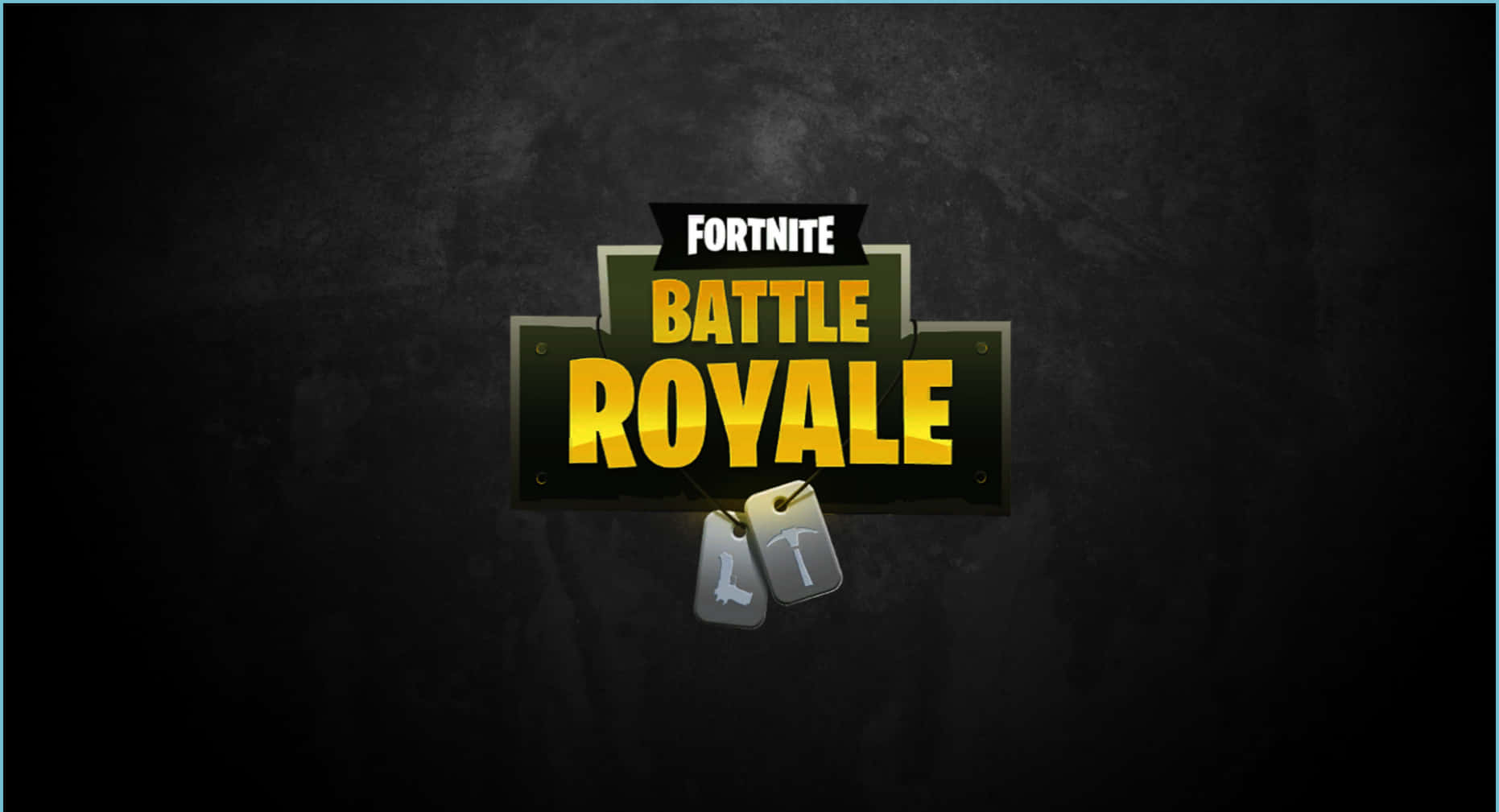 Fortnite Battle Royale Logo On A Dark Background Background