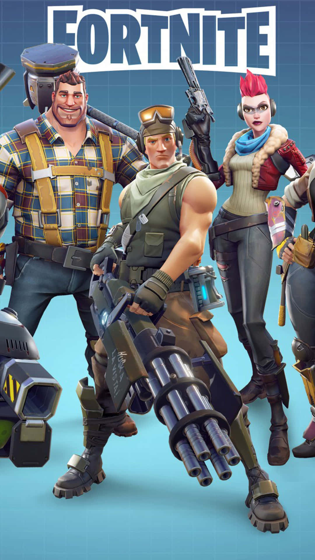 Fortnite Battle Royale Player Skins 4k Background