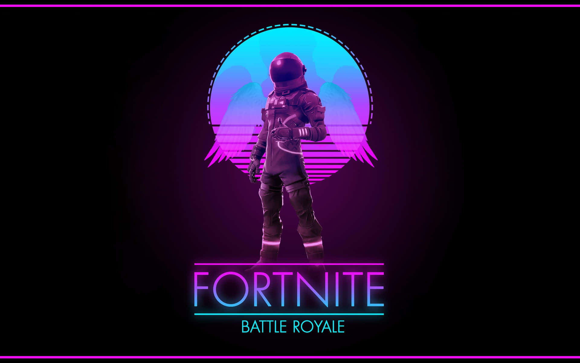 Fortnite Battle Royale Vaporwave 4k Background