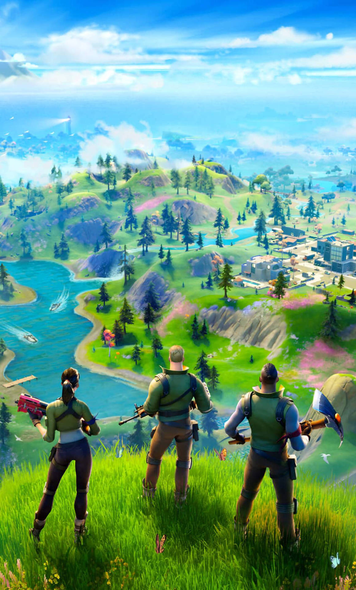 Fortnite Chapter 2 Season 6 On Mountain Top View Background