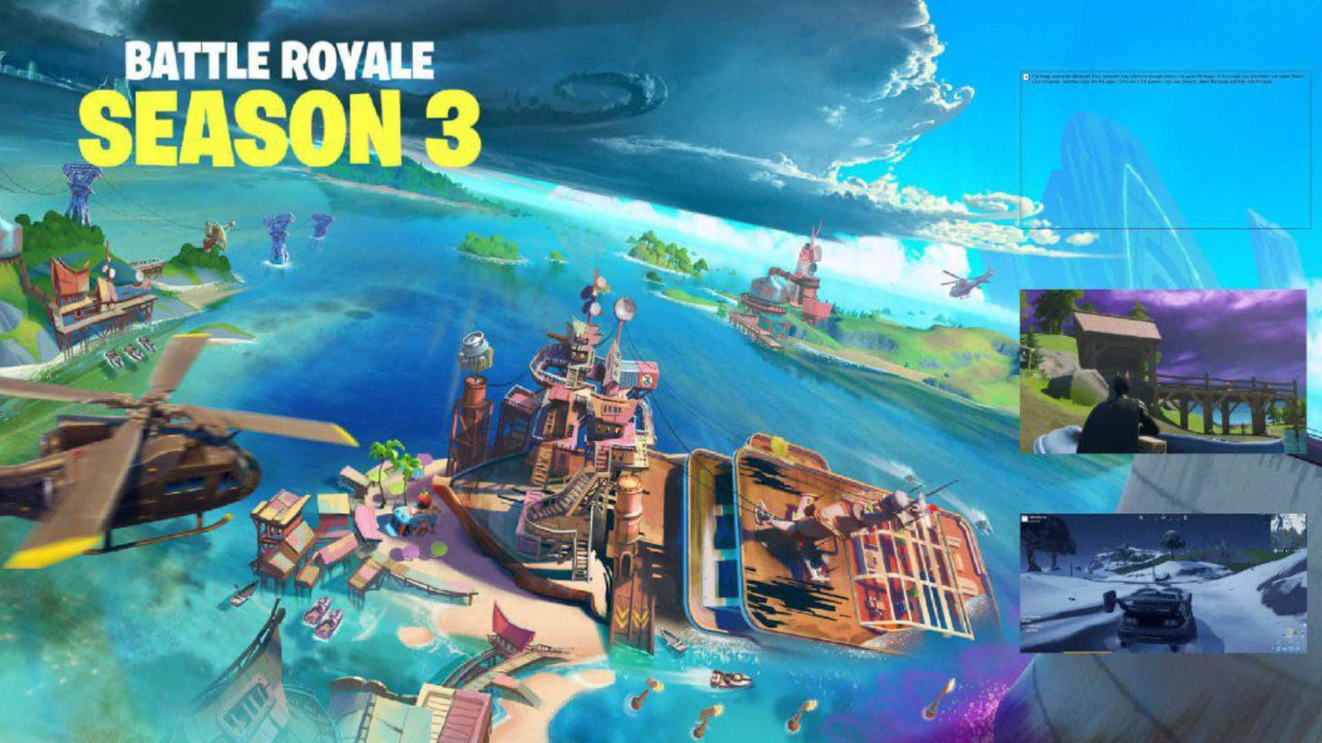 Fortnite Chapter 3 Season 1 - Dive Into Battle Background